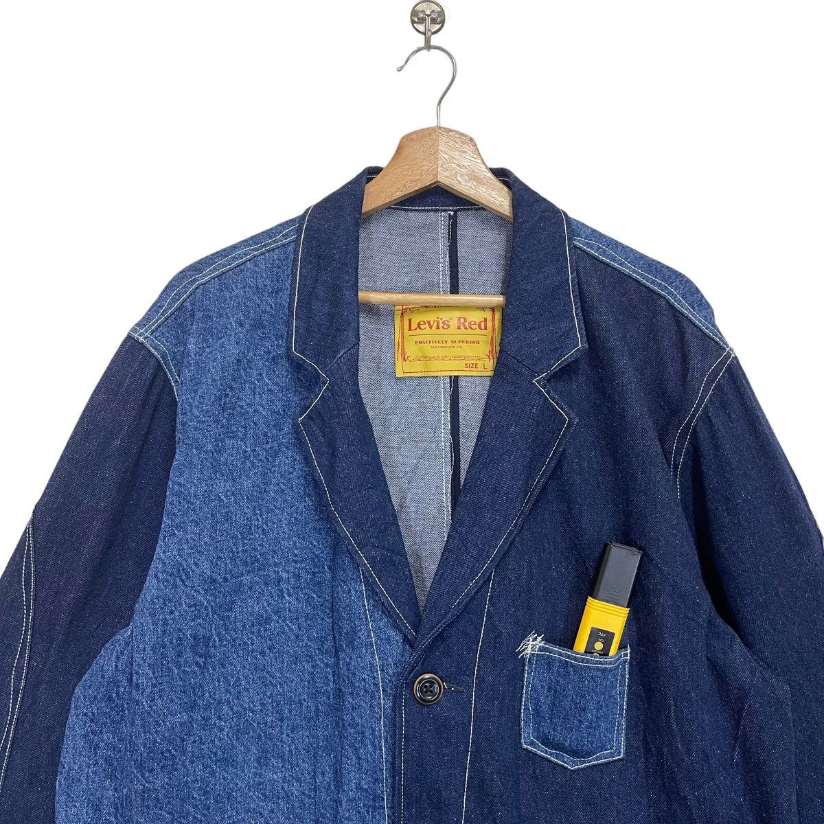 Levi's Levis Red 2tone Denim Jacket Size US L / EU 52-54 / 3 - 4 Thumbnail