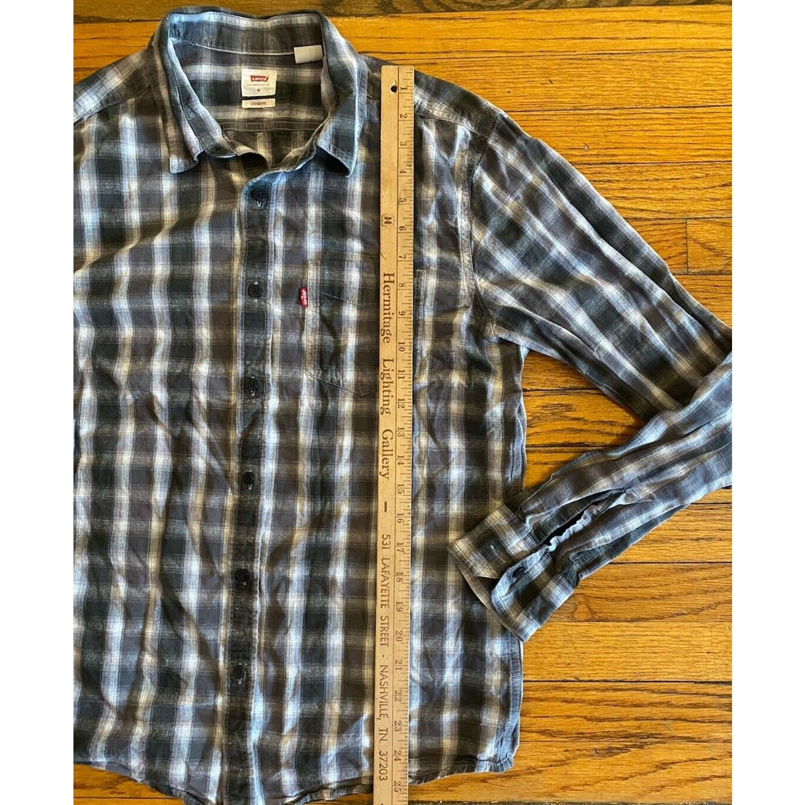Levi's Levi's Flannel Cotton Button Up Shirt Mens M Standard Fit Size US M / EU 48-50 / 2 - 7 Thumbnail