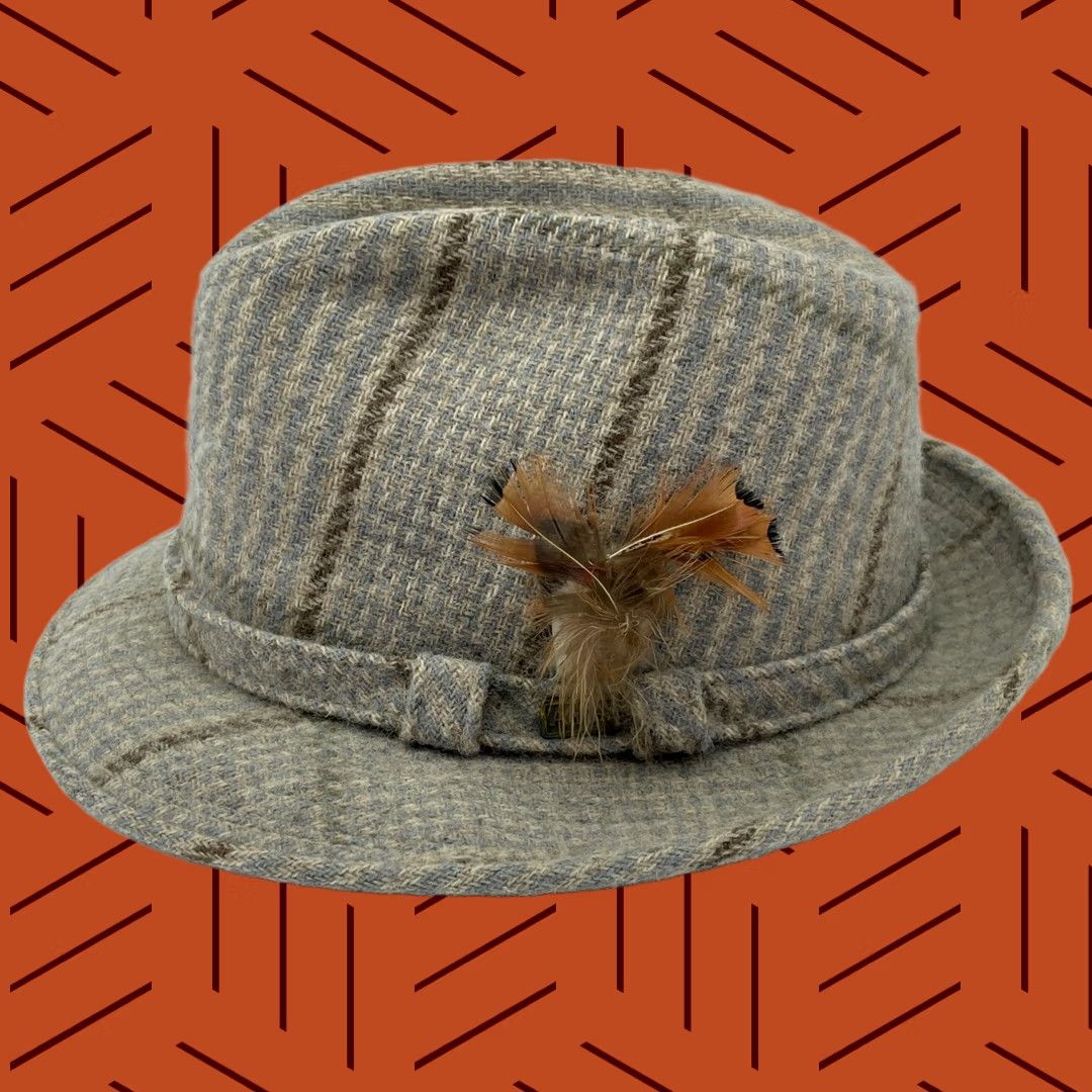 Vintage London Fog Men’s Gray Tweed Hat Vintage London Fog Men main image 2