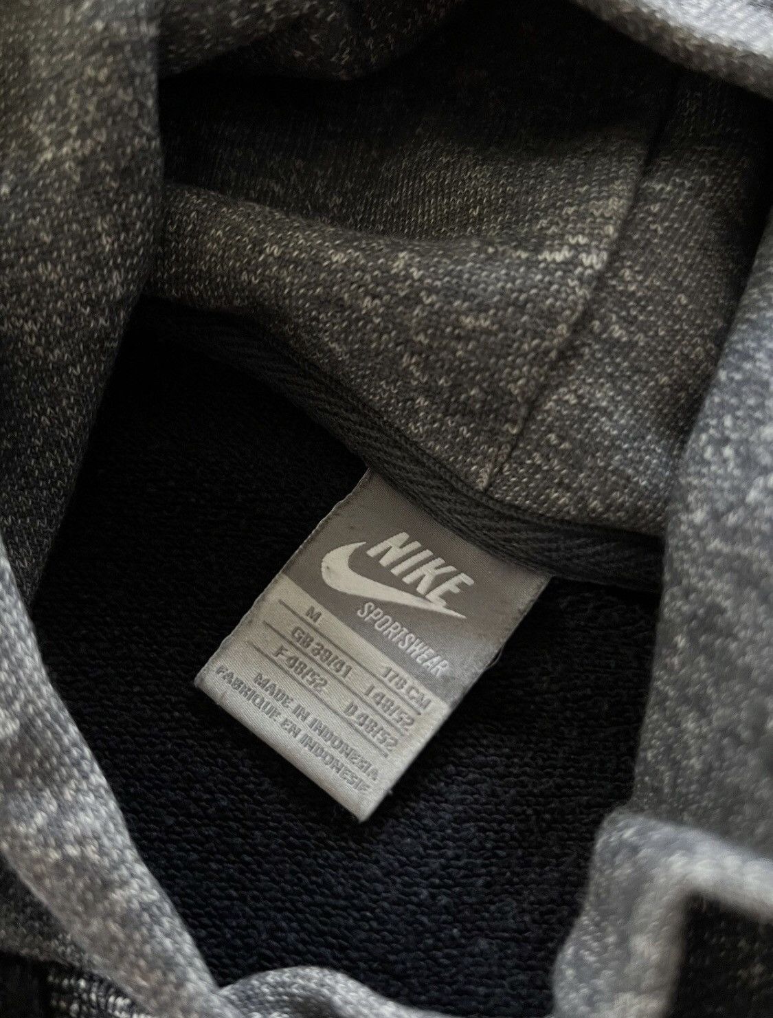Nike × Vintage 90’s NIKE ATHLETIC DEPT BIG CENTRAL LOGO HOODIE Y2K SWOOSH Size US M / EU 48-50 / 2 - 4 Thumbnail