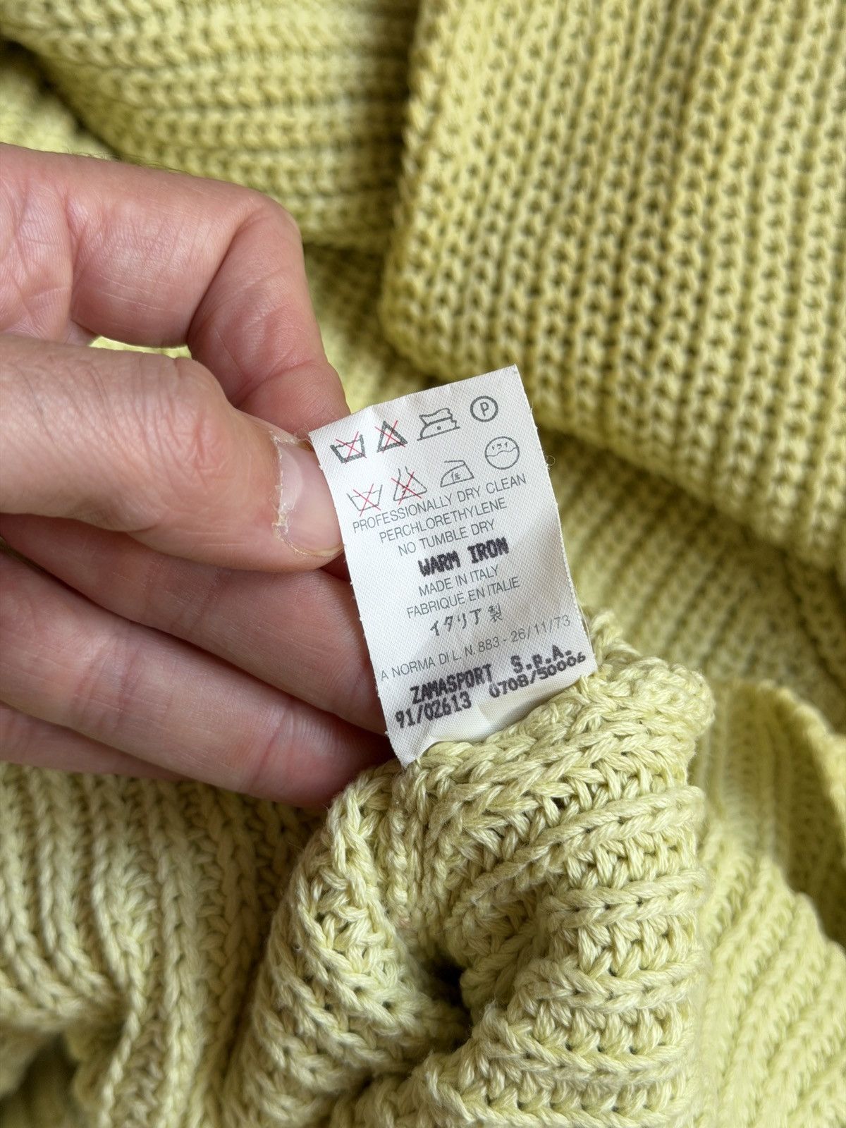 Helmut Lang Helmut Lang vintage knit sweater pullover yellow canary wool Size US M / EU 48-50 / 2 - 6 Thumbnail