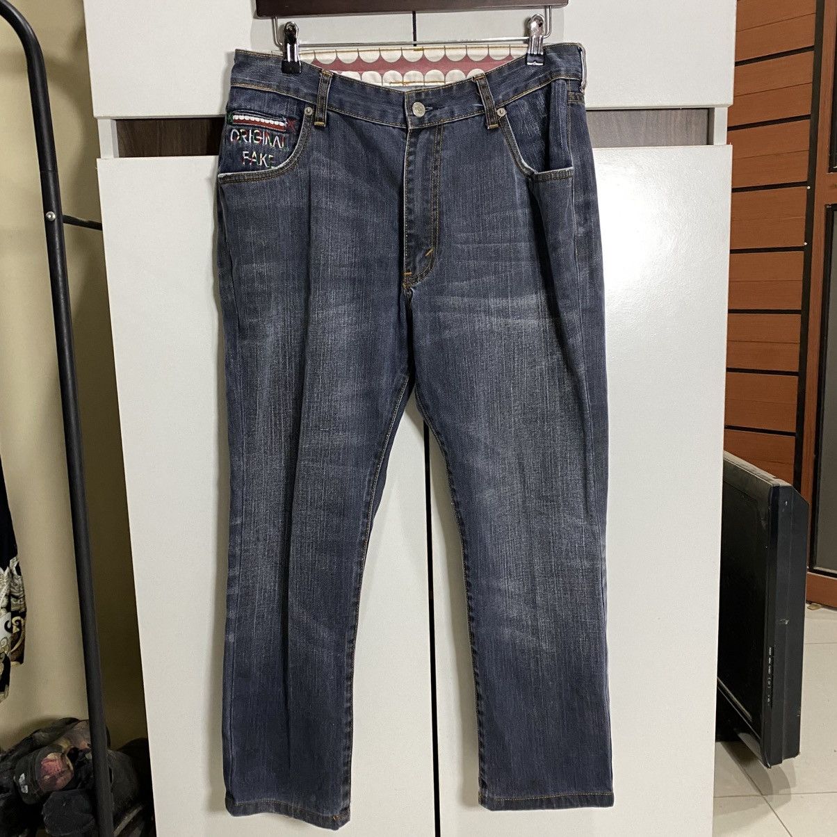 ARCHIVE LEVIS X KAWS X ORIGINALFAKE DENIM PANTS SIZE 30