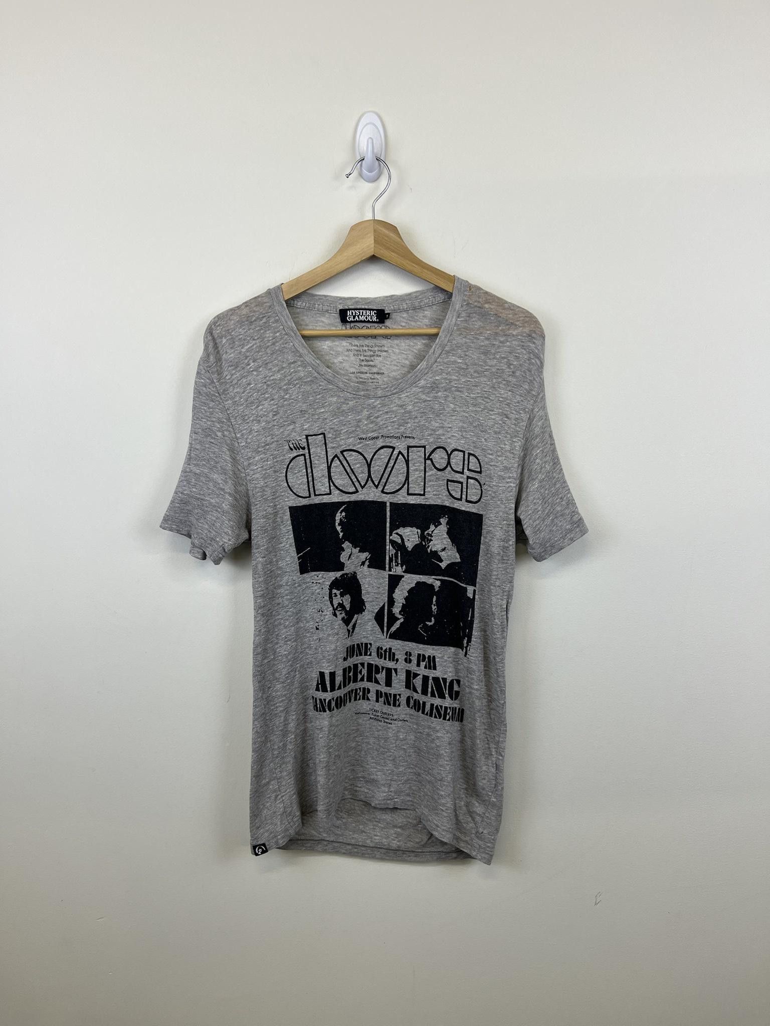 image of Hysteric Glamour X The Doors Albert King Tee in Grey, Men's (Size Small)