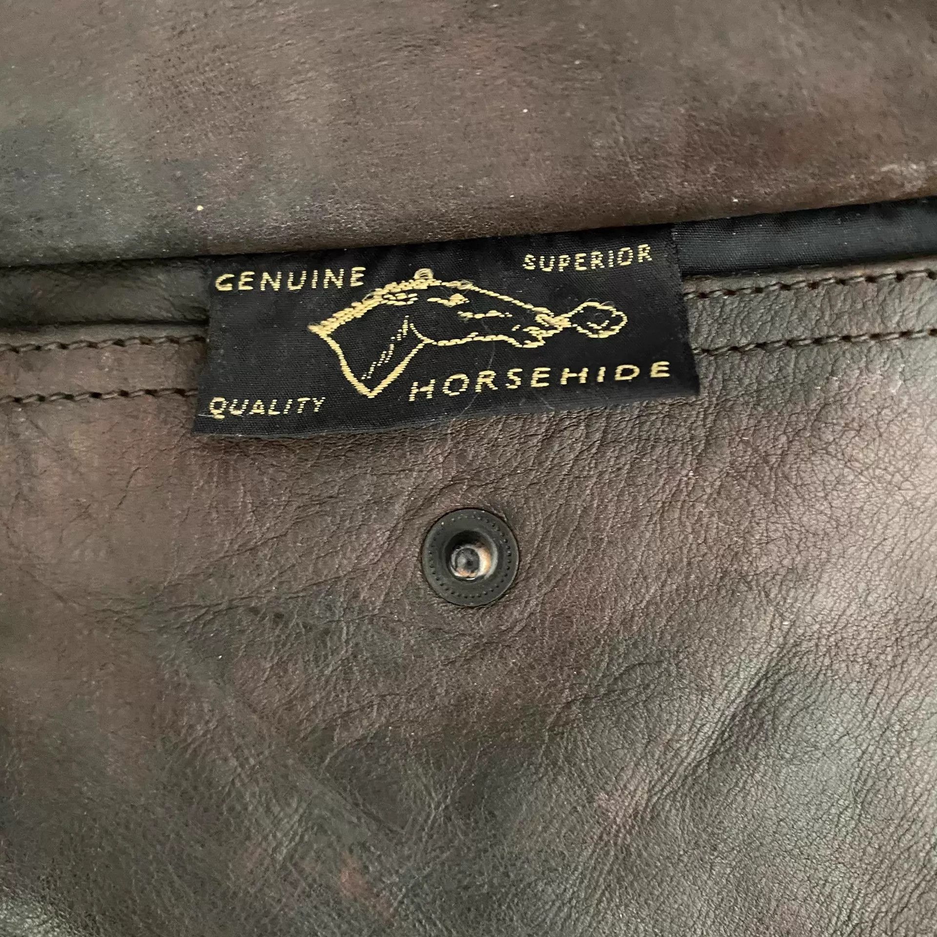 Eastman Leather Clothing Eastman Leather Distressed Horsehide A2 Jacket Dark Brown Size US M / EU 48-50 / 2 - 9 Thumbnail
