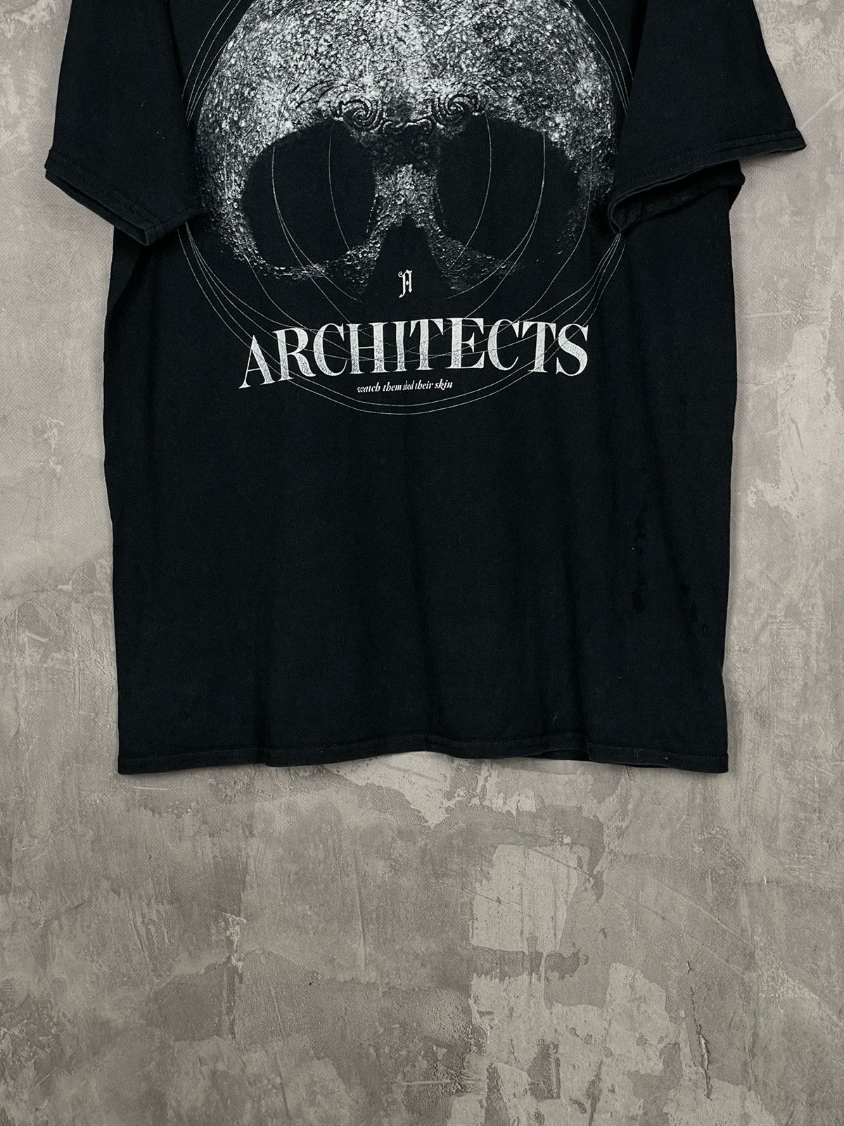 Band Tees × Vintage Vintage Y2K Architecs Skulls Dead Face Horror Tee Streetwear Size US L / EU 52-54 / 3 - 5 Thumbnail