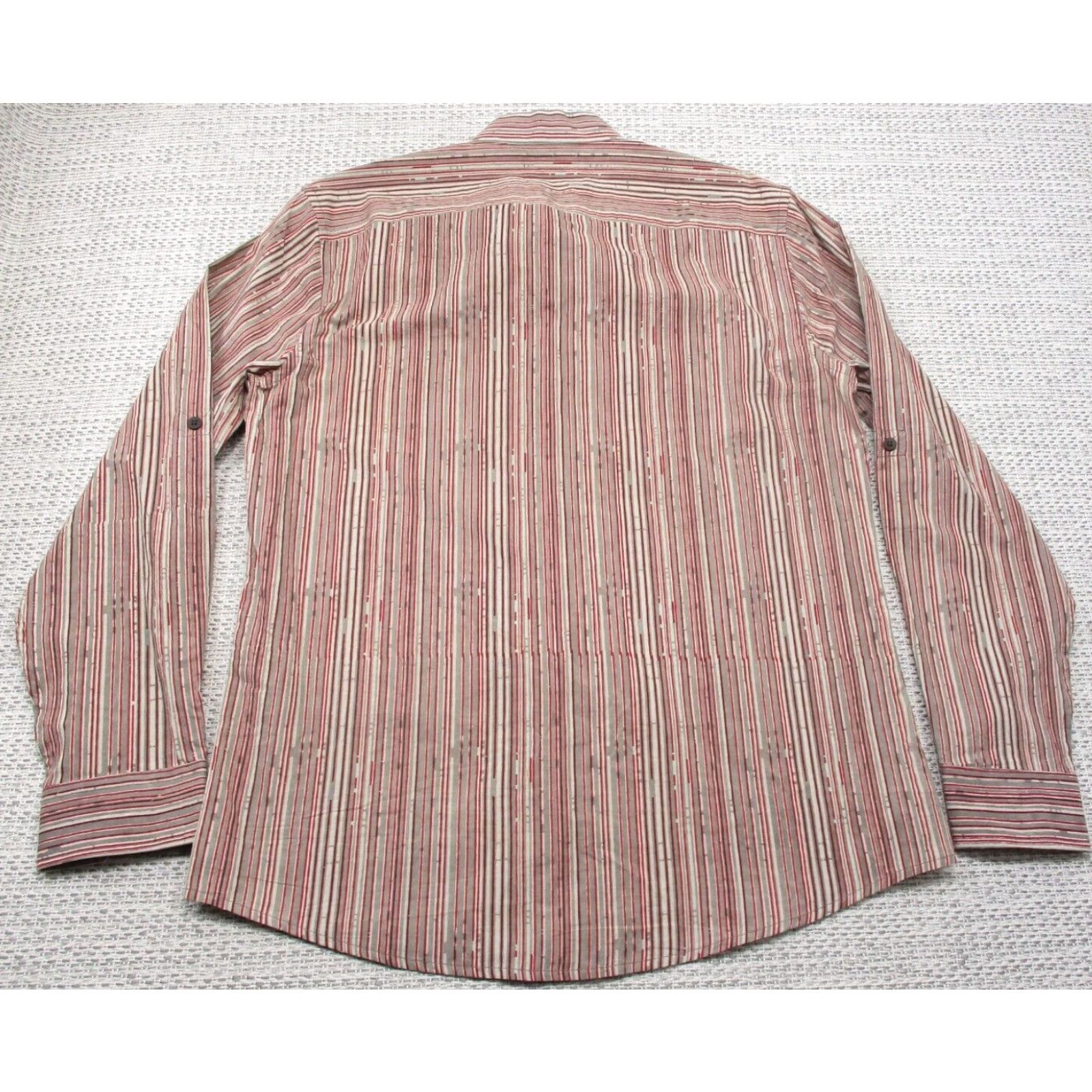 Vintage Fabindia Shirt Mens 40 Long Sleeve Button Up Band Collar Roll Up Sleeves New Size US L / EU 52-54 / 3 - 5 Thumbnail