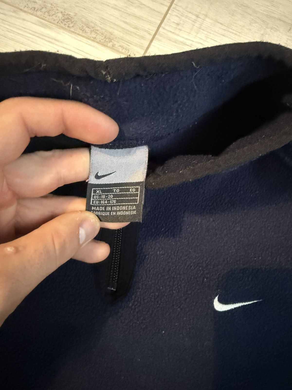 Nike × Vintage Vintage Y2K Nike Cozy Fleece Sherpa Jacket Swoosh logo 90’s Size US M / EU 48-50 / 2 - 5 Thumbnail