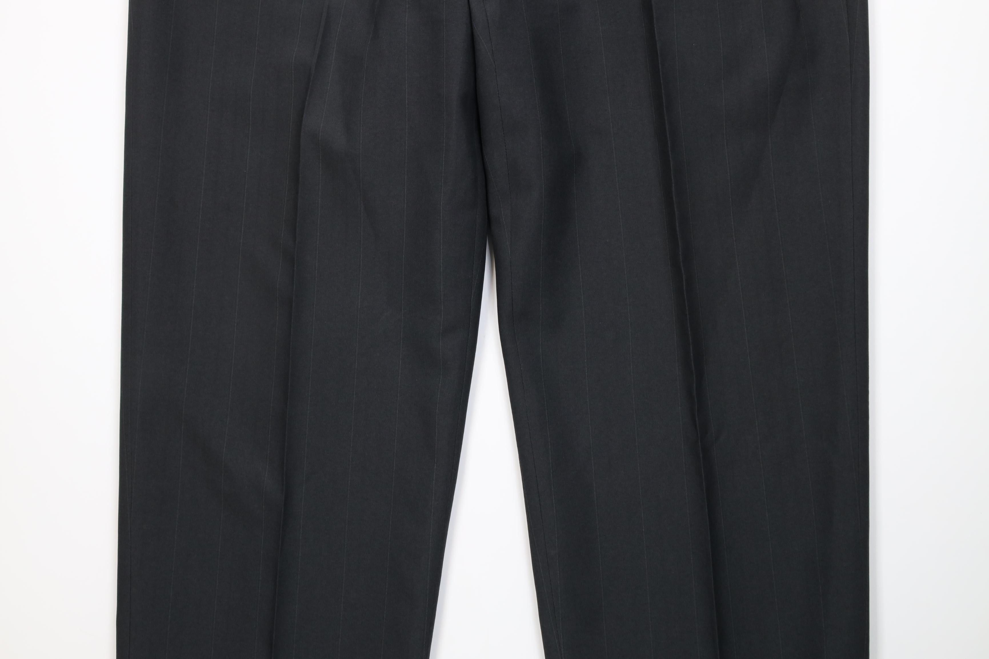 Vintage Vintage 90s Streetwear Knit Wide Leg Chino Pants Dark Gray Size US 40 / EU 56 - 3 Thumbnail
