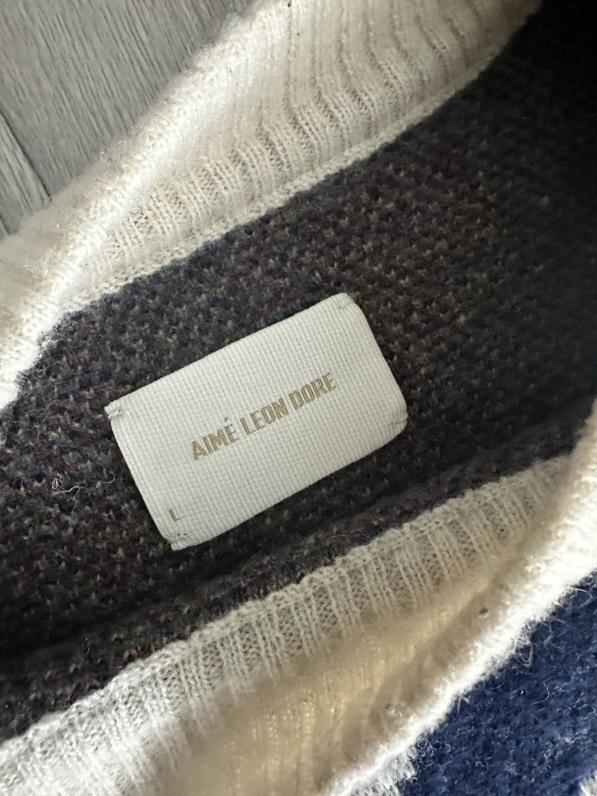 Aime Leon Dore Aimé Leon Dore Molina Knit Tape Up Sweater Size L Large Size US L / EU 52-54 / 3 - 3 Thumbnail