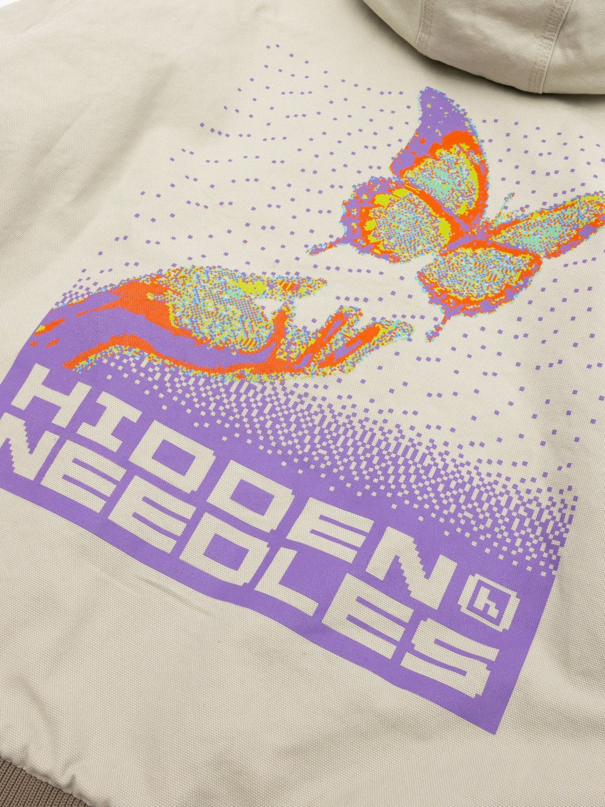 HIDDEN × Needles Hidden NY x Needles Pixel Butterfly Zipped Work Jacket Size US XL / EU 56 / 4 - 5 Thumbnail