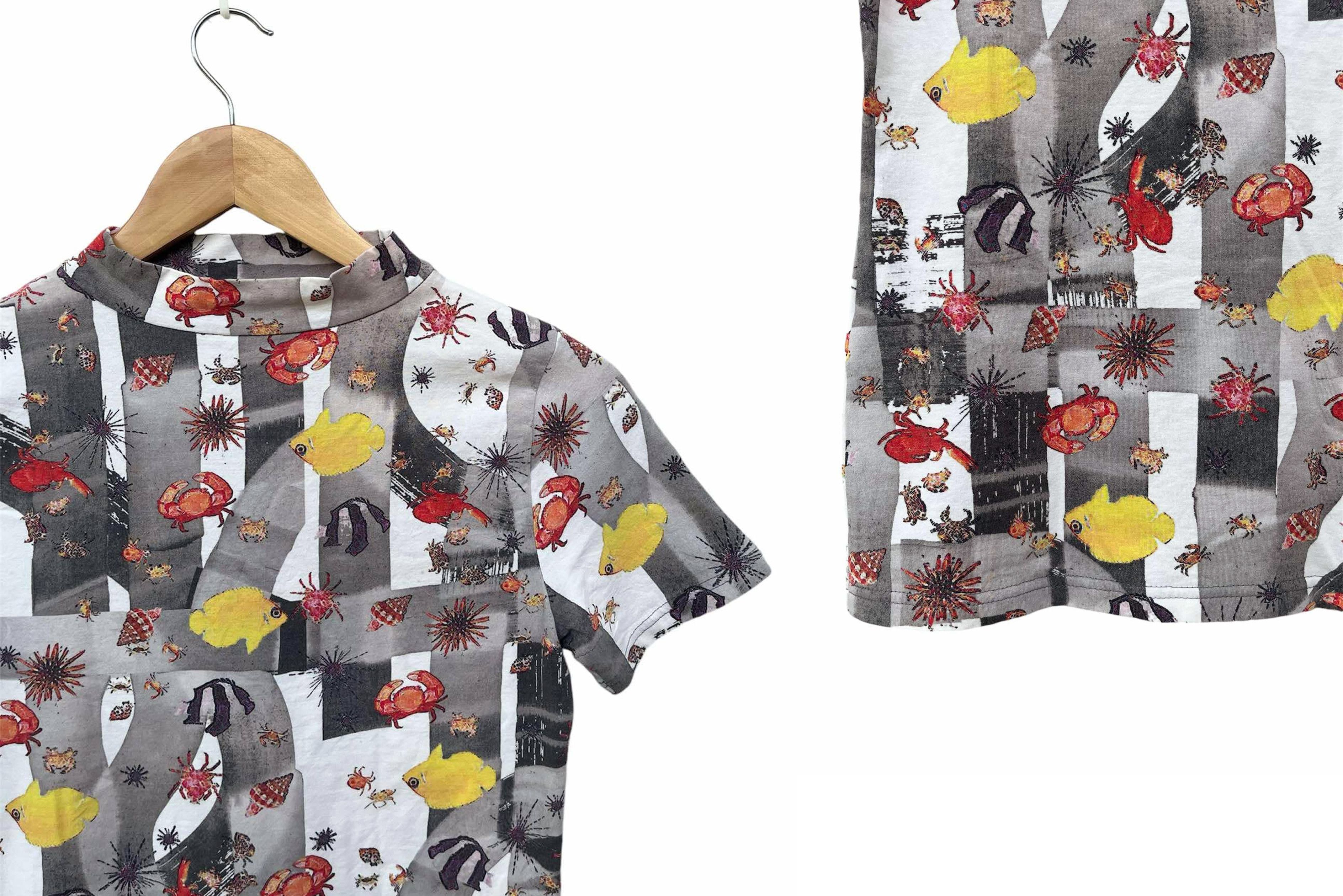 Hiroko Koshino Homme Seapunk Hiroko Koshino TRUNK tshirt, Aquatic animals Print Size S / US 4 / IT 40 - 3 Thumbnail