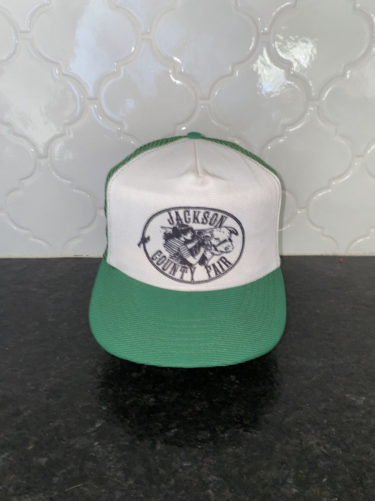 Other Vintage 80s Jackson county fair trucker hat Size ONE SIZE - 1 Thumbnail