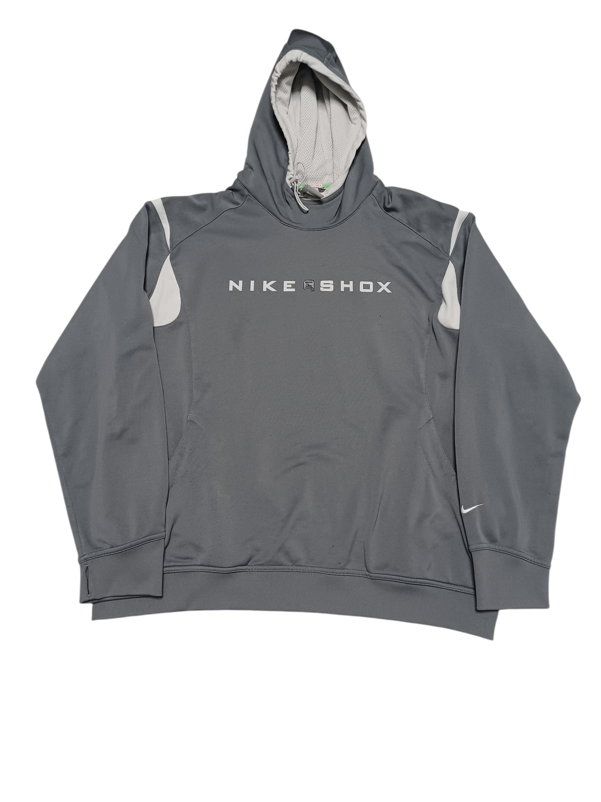 Nike NIKE SHOX VINTAGE STREETWEAR DRILL BIG LOGO HOODIE Size US XL / EU 56 / 4 - 1 Thumbnail
