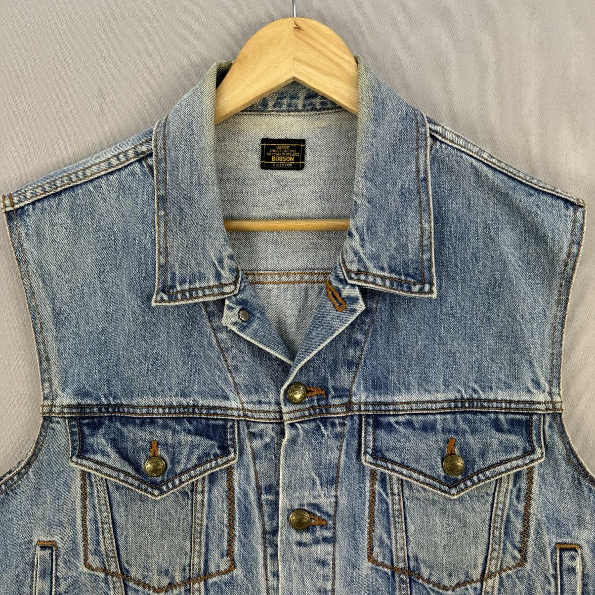 Vintage Vintage 90’s Bobson Denim Vest Size US L / EU 52-54 / 3 - 7 Thumbnail