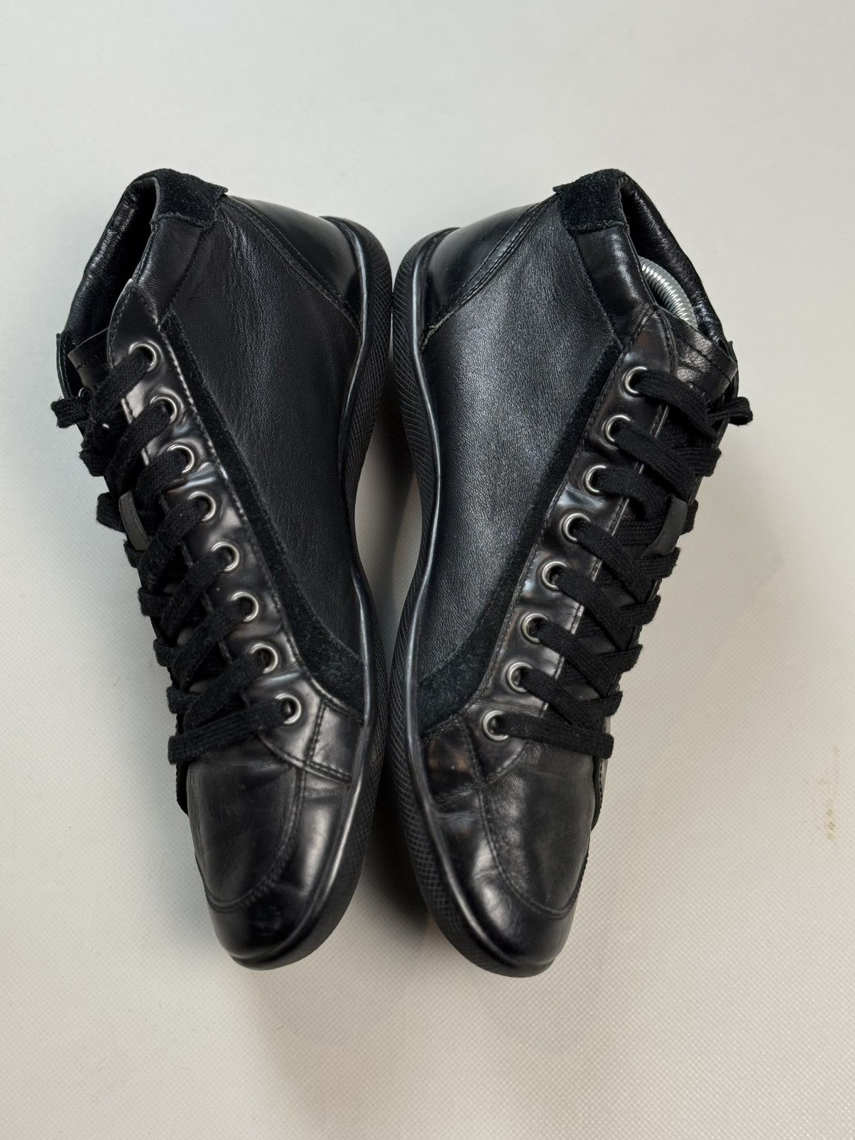 Prada Prada Men’s Leather Casual Mid Lace Up Sneakers Shoes Size US 10 / EU 43 - 15 Thumbnail