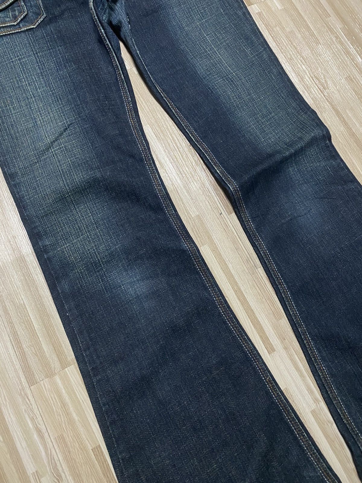 Japanese Brand 💥Denim Bootcut Bushpants💥 Size US 28 / EU 44 - 4 Thumbnail