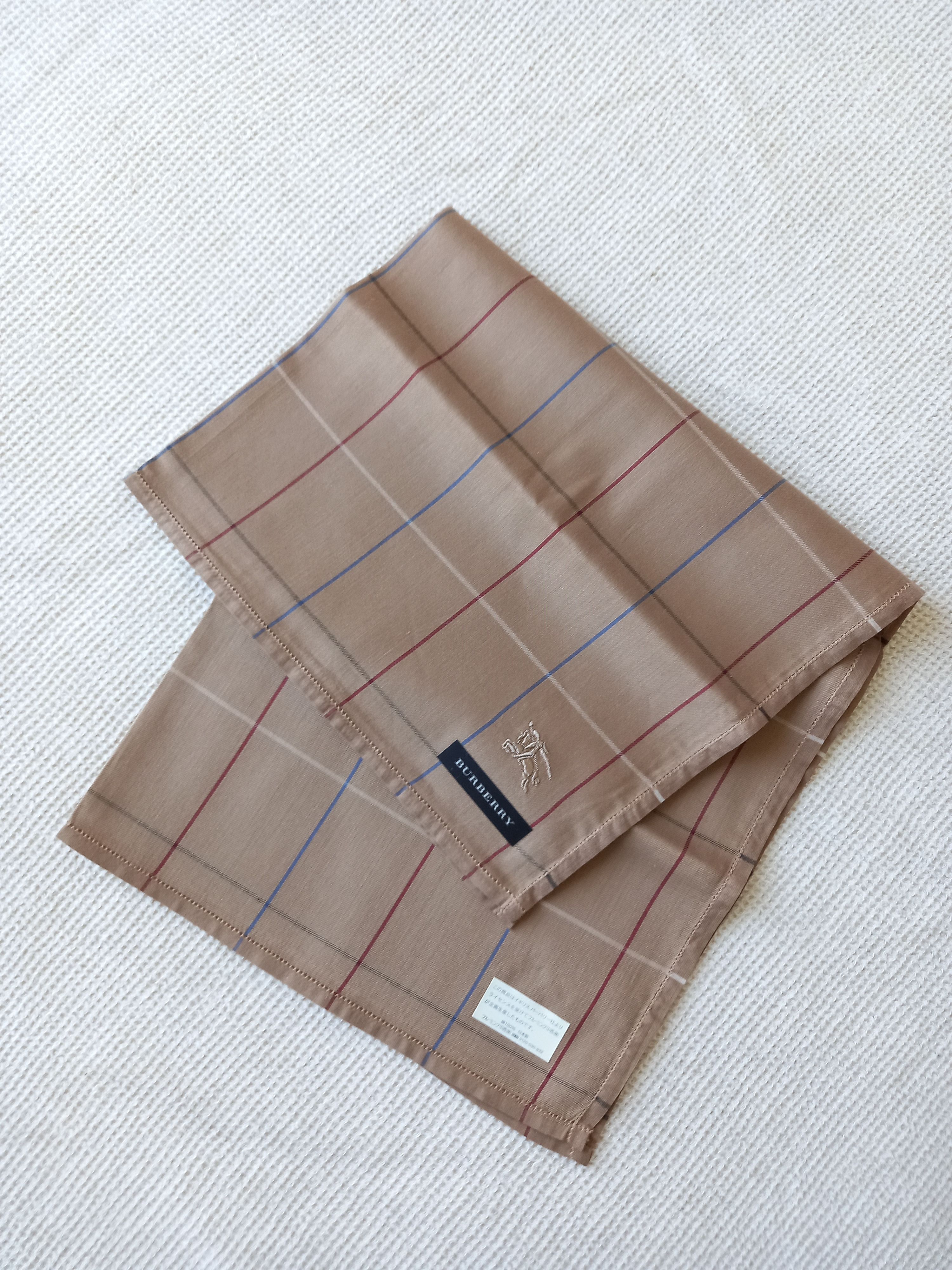 Burberry × Vintage 2 x NEW Burberry Bandana/Handkerchief/Pocket Square Size ONE SIZE - 3 Thumbnail