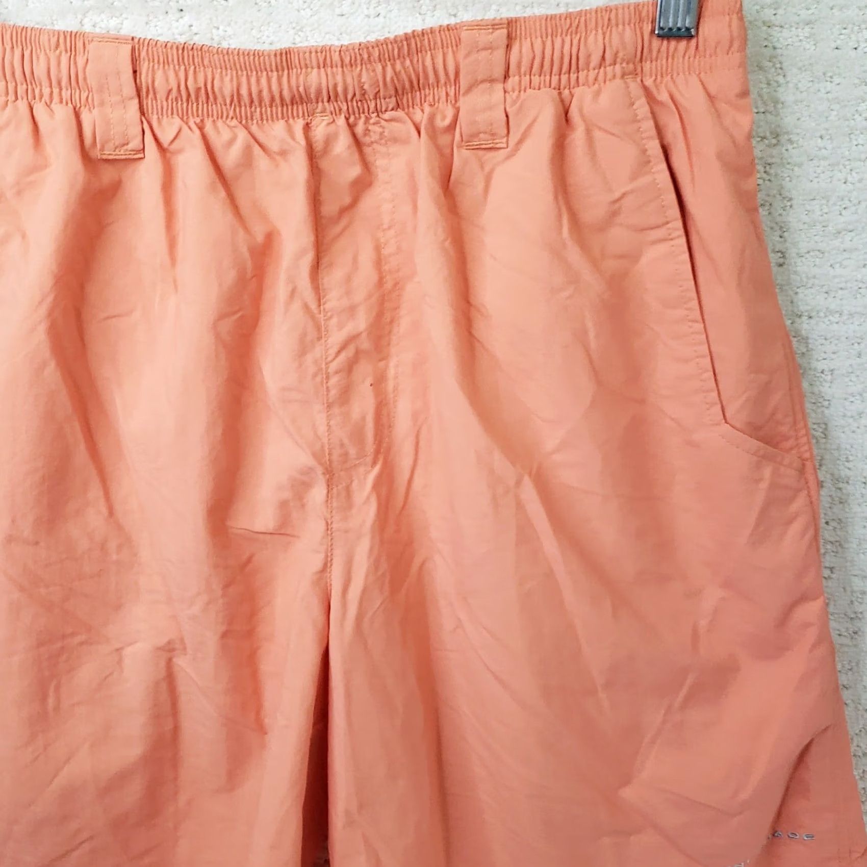 Pinko Columbia PFG Shorts Mens M Pink Pockets Nylon Elastic Waist 6" Lined Fishing NEW Size US 31 - 3 Thumbnail