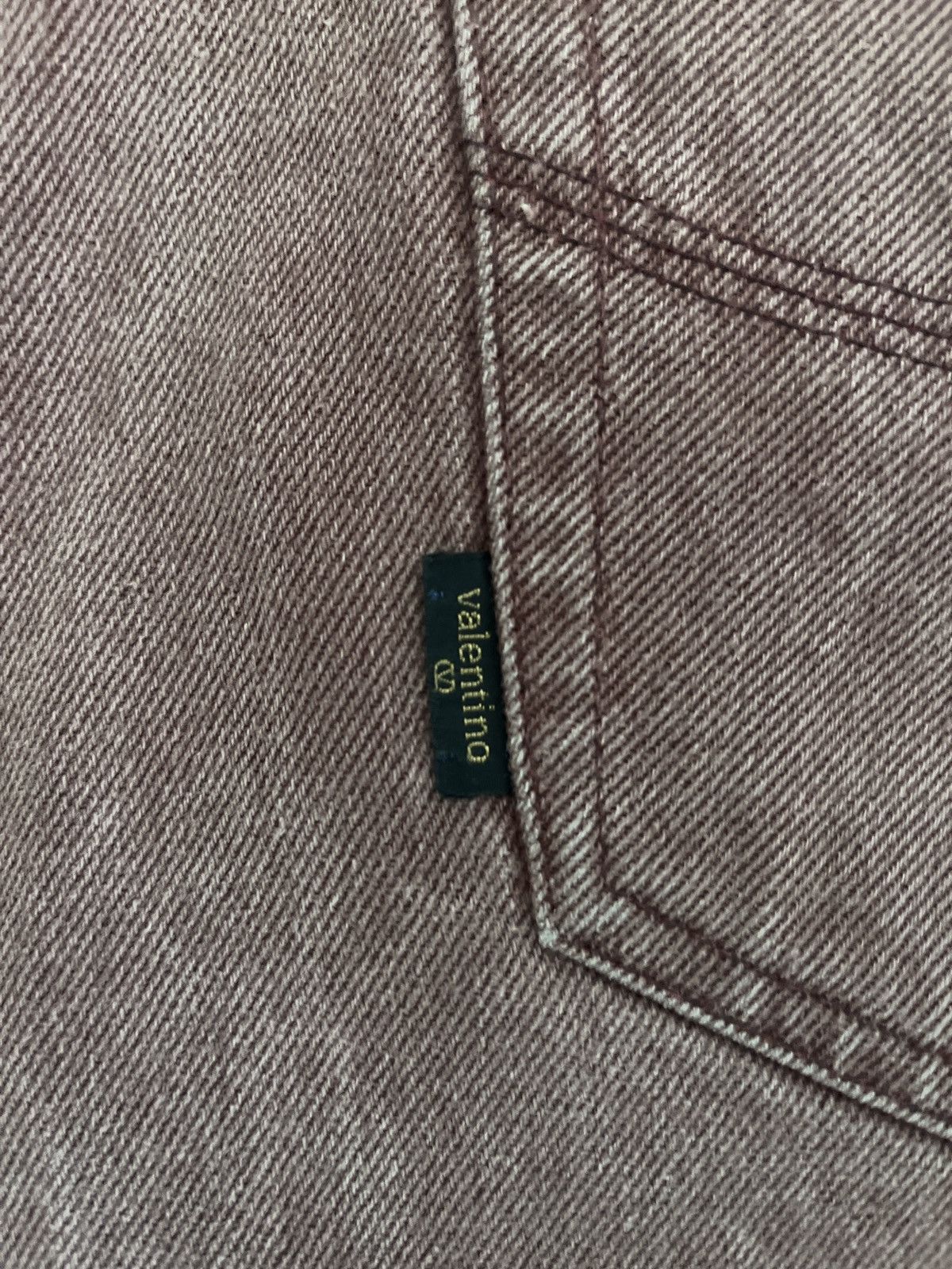 Valentino Valentino Jeans – Vintage Burgundy Designer Denim Size US 34 / EU 50 - 5 Thumbnail
