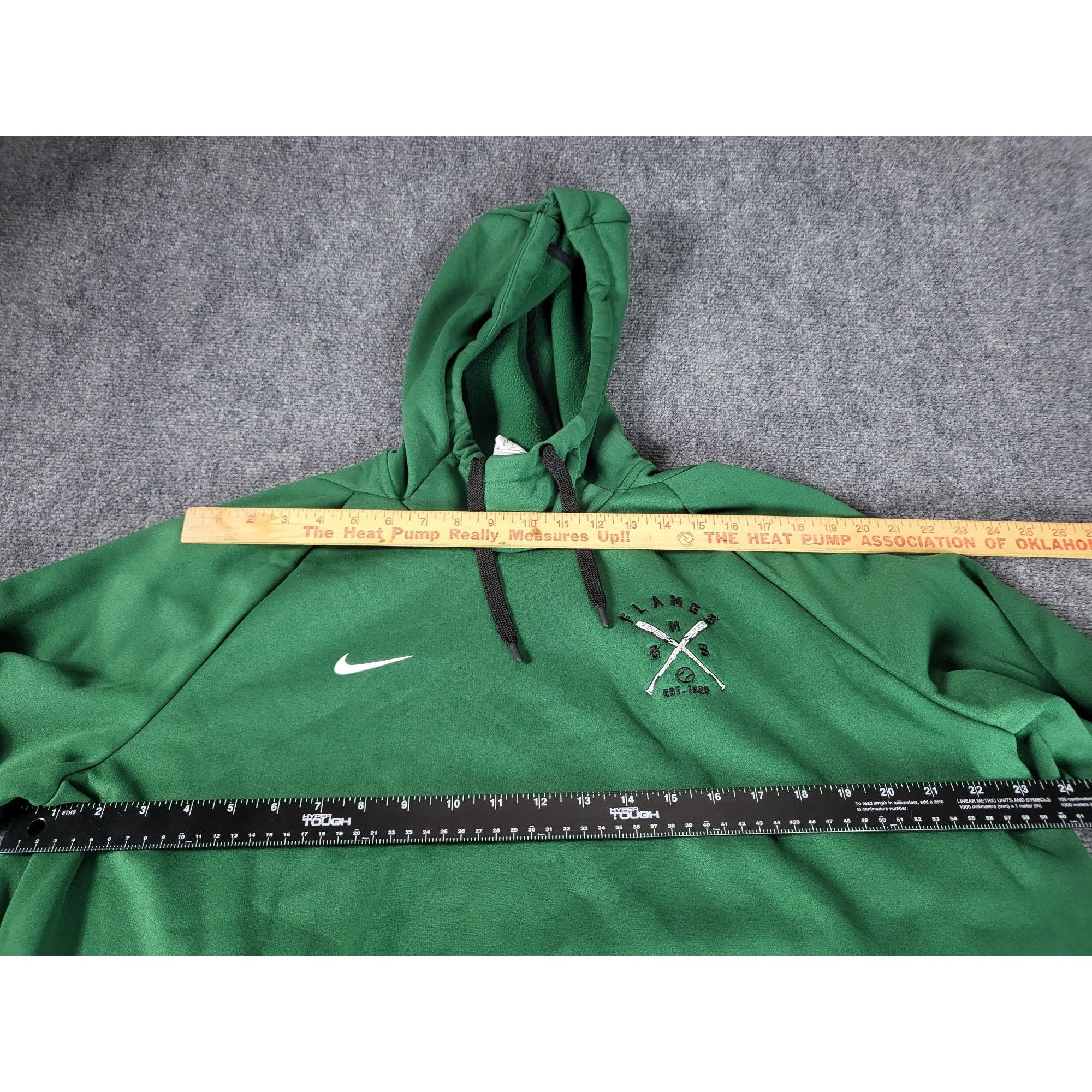 Nike Nike Flames GMS Baseball Hoodie Men Sz XL Green Embroidered Size US XL / EU 56 / 4 - 5 Thumbnail