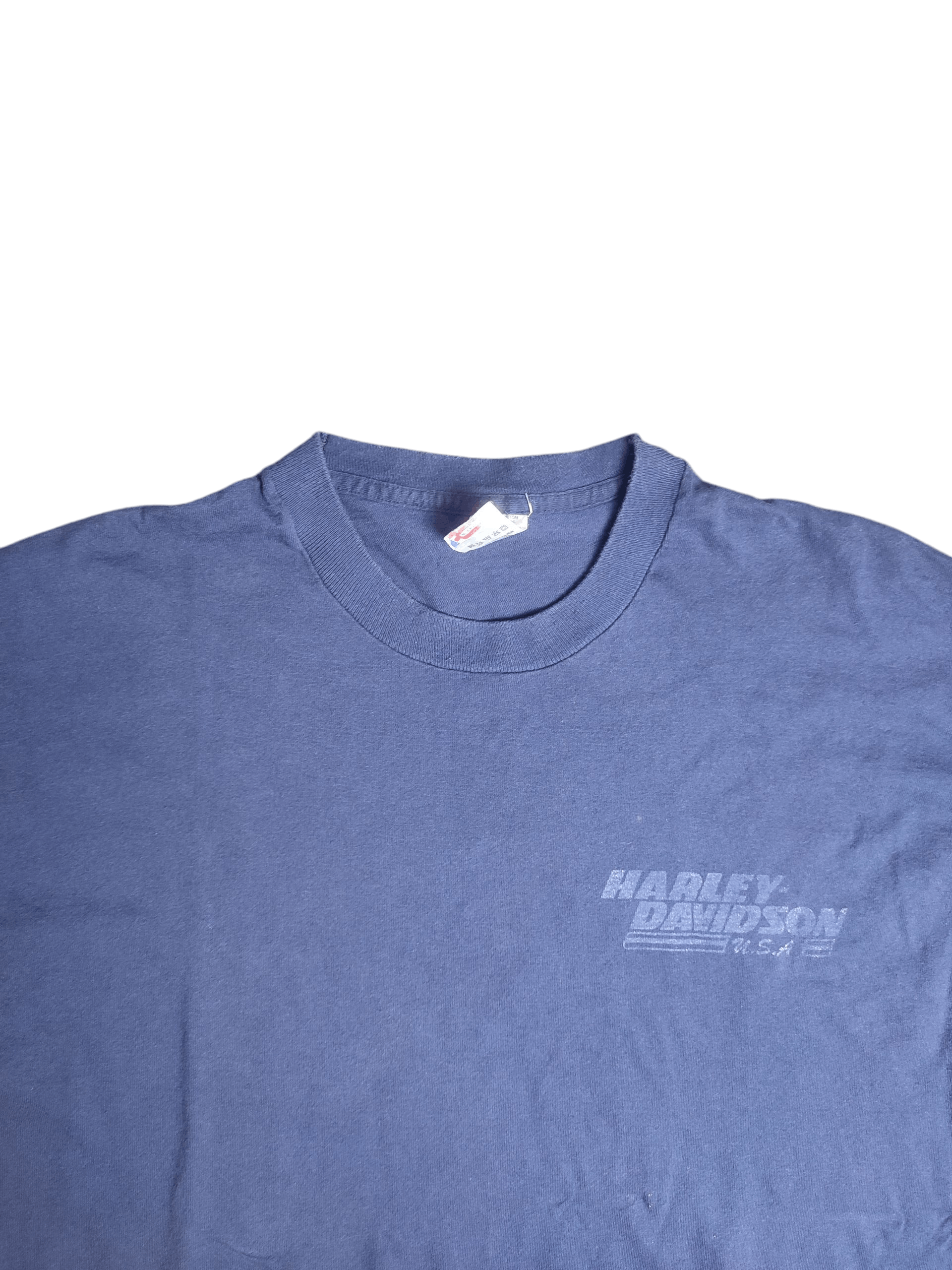 Harley Davidson Harley Davidson Motorcycles USA 1990s Vintage Tshirt Size US XL / EU 56 / 4 - 1 Thumbnail