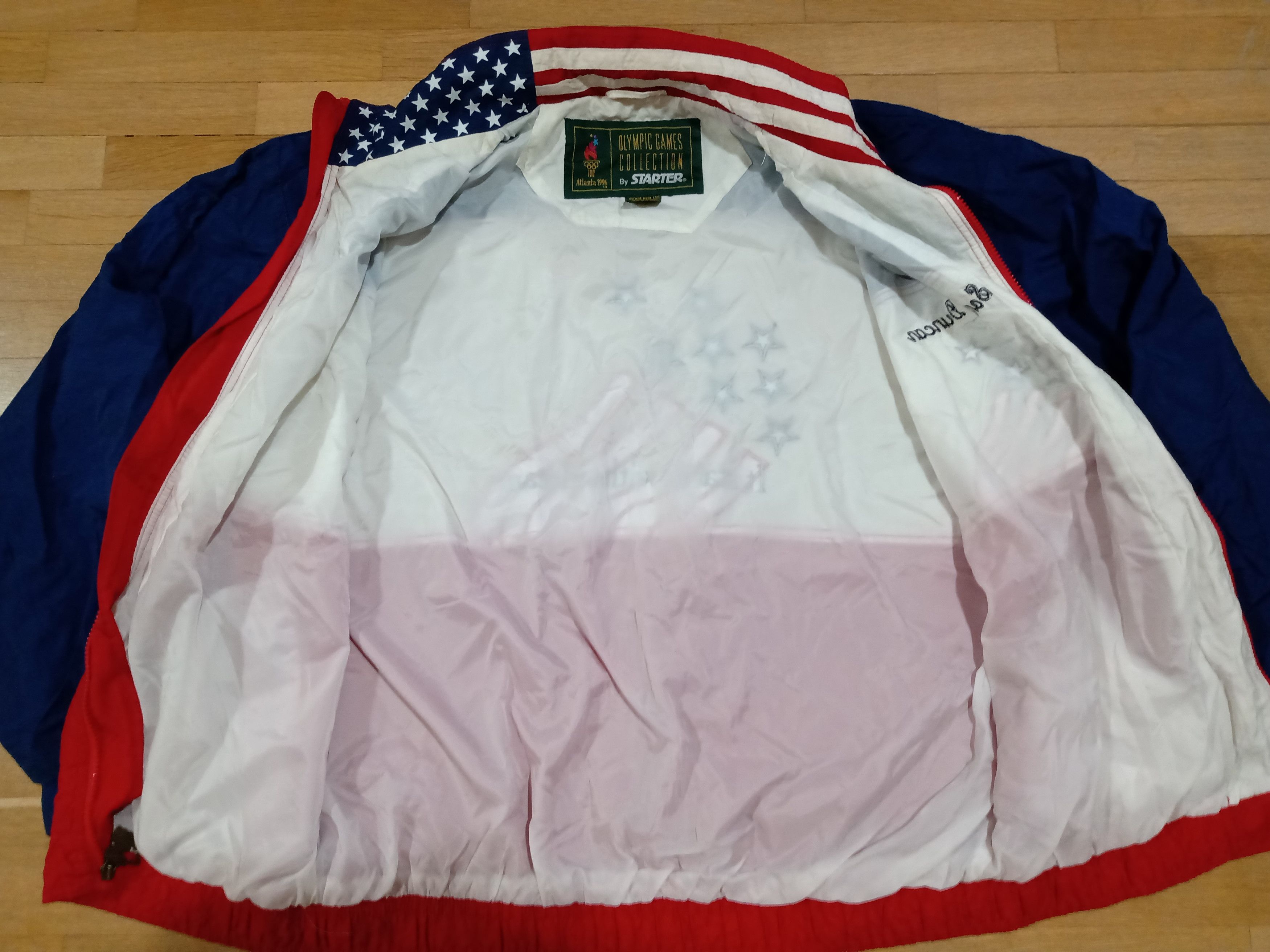 Starter × USA Olympics × Vintage Olympic 96 Atlanta Jacket Worn Sonny Duncan Vintage Starter Size US XL / EU 56 / 4 - 8 Thumbnail
