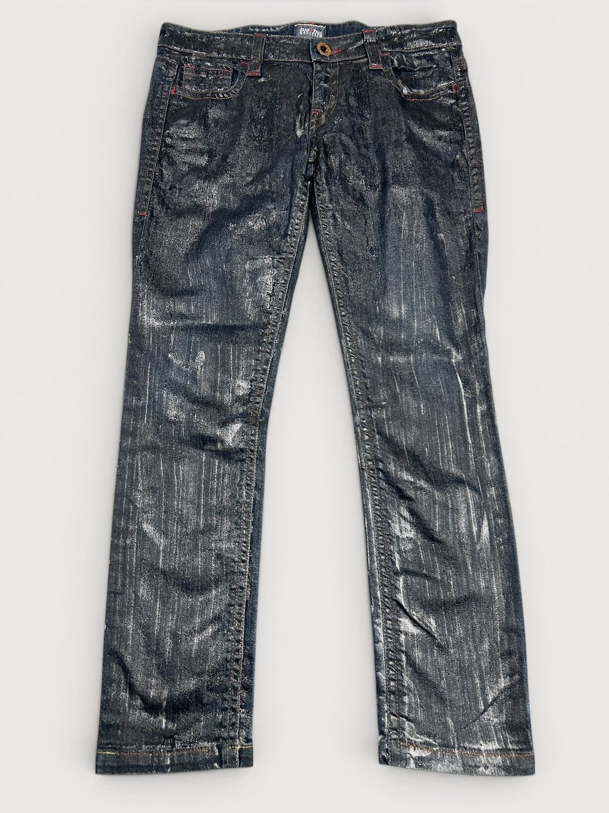 Jean Paul Gaultier 2000s Indigo Waxed Denim Jeans Size US 32 / EU 48 - 1 Thumbnail
