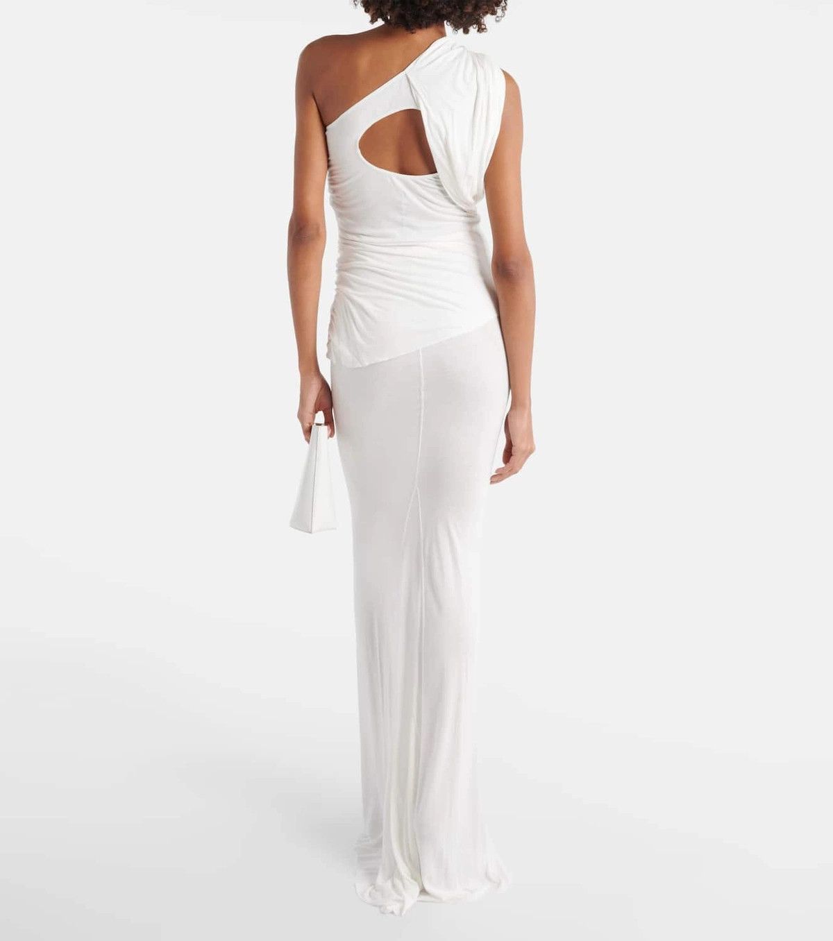 Rick Owens o1y0126 Mini Dress in White Size XS / US 0-2 / IT 36-38 - 3 Thumbnail