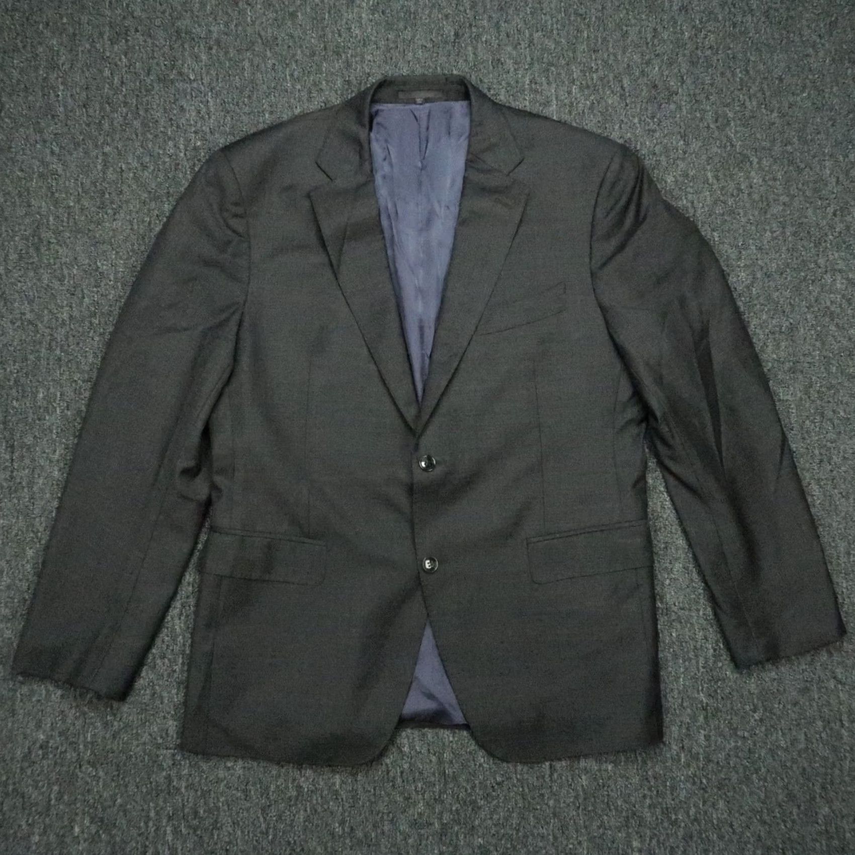 Suitsupply Suitsupply Jacket Mens 44R Gray Napoli Vitale Barberis Canonico Super 110s Wool Jacket/Coat Solid Notch Lapel 2 Piece Regular Slim? Size 44R - 2 Thumbnail