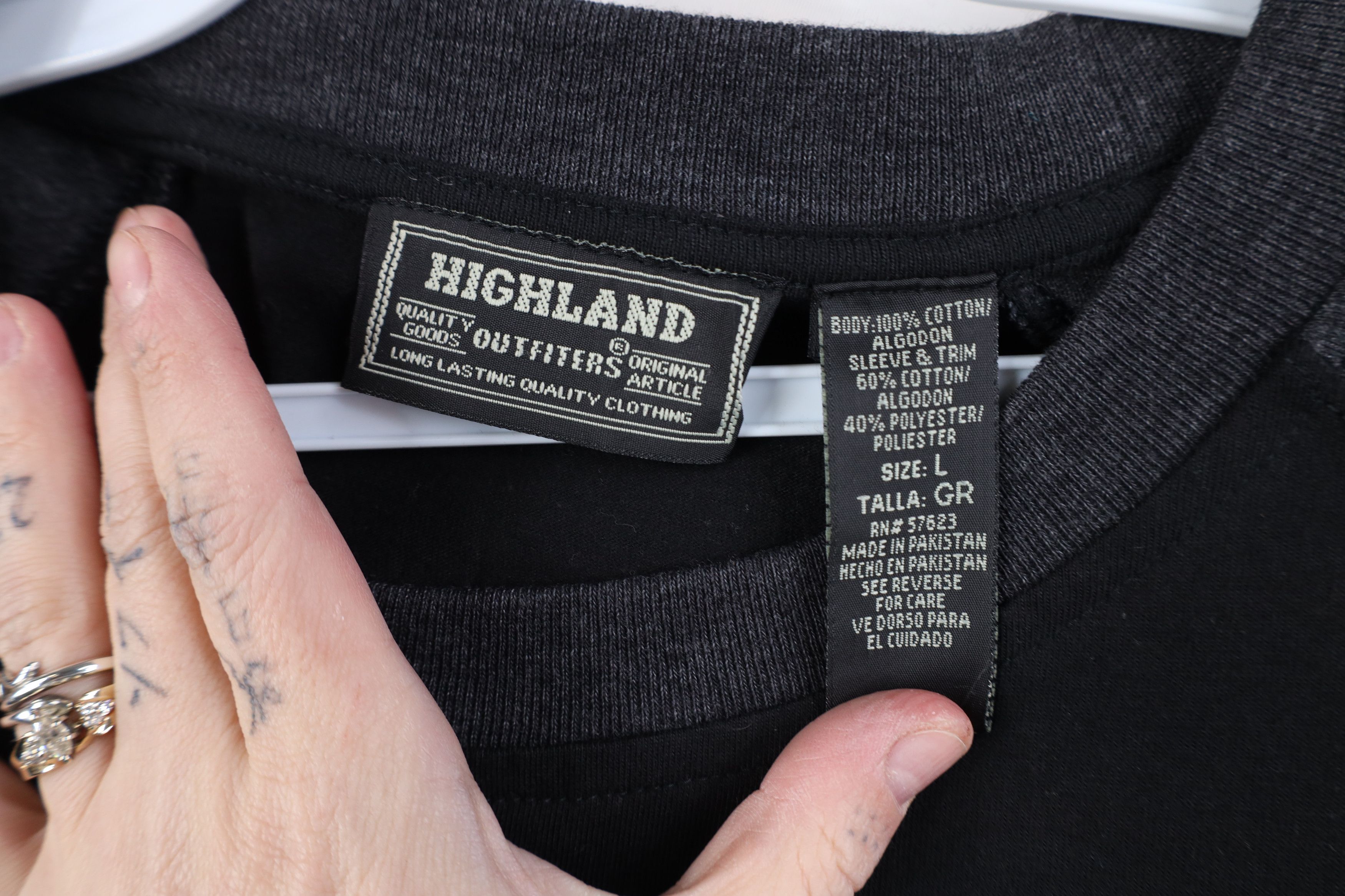 Vintage Deadstock Vintage 90s Y2K Streetwear Long Sleeve T-Shirt Size US L / EU 52-54 / 3 - 5 Thumbnail