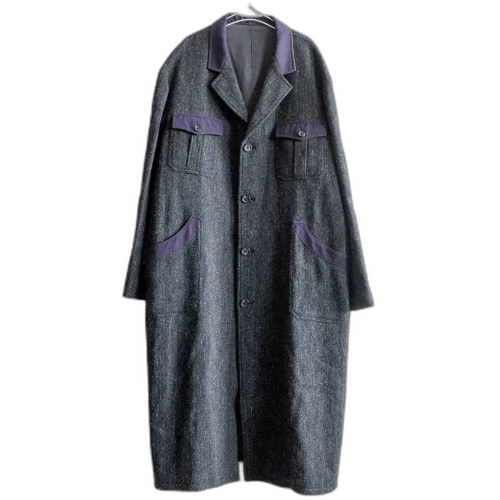 Yohji Yamamoto 1990s Yohji Yamamoto Long Wool Coat Size US L / EU 52-54 / 3 - 1 Thumbnail