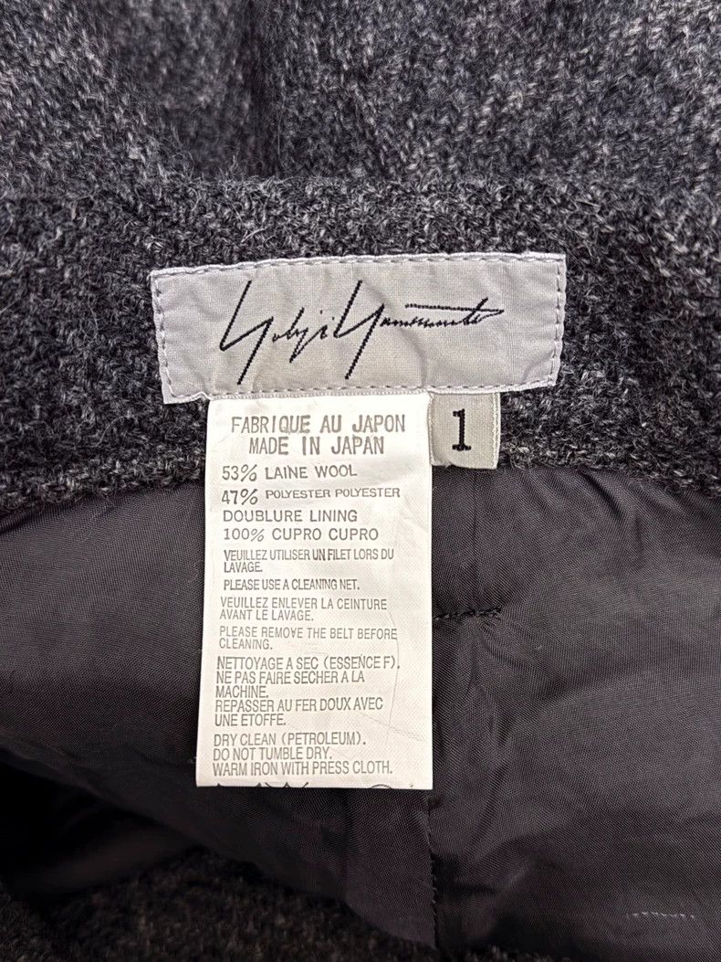 Yohji Yamamoto Yohji Yamamoto size 1 Tweed wool-blend strappy straight-le Size US 28 / EU 44 - 3 Thumbnail