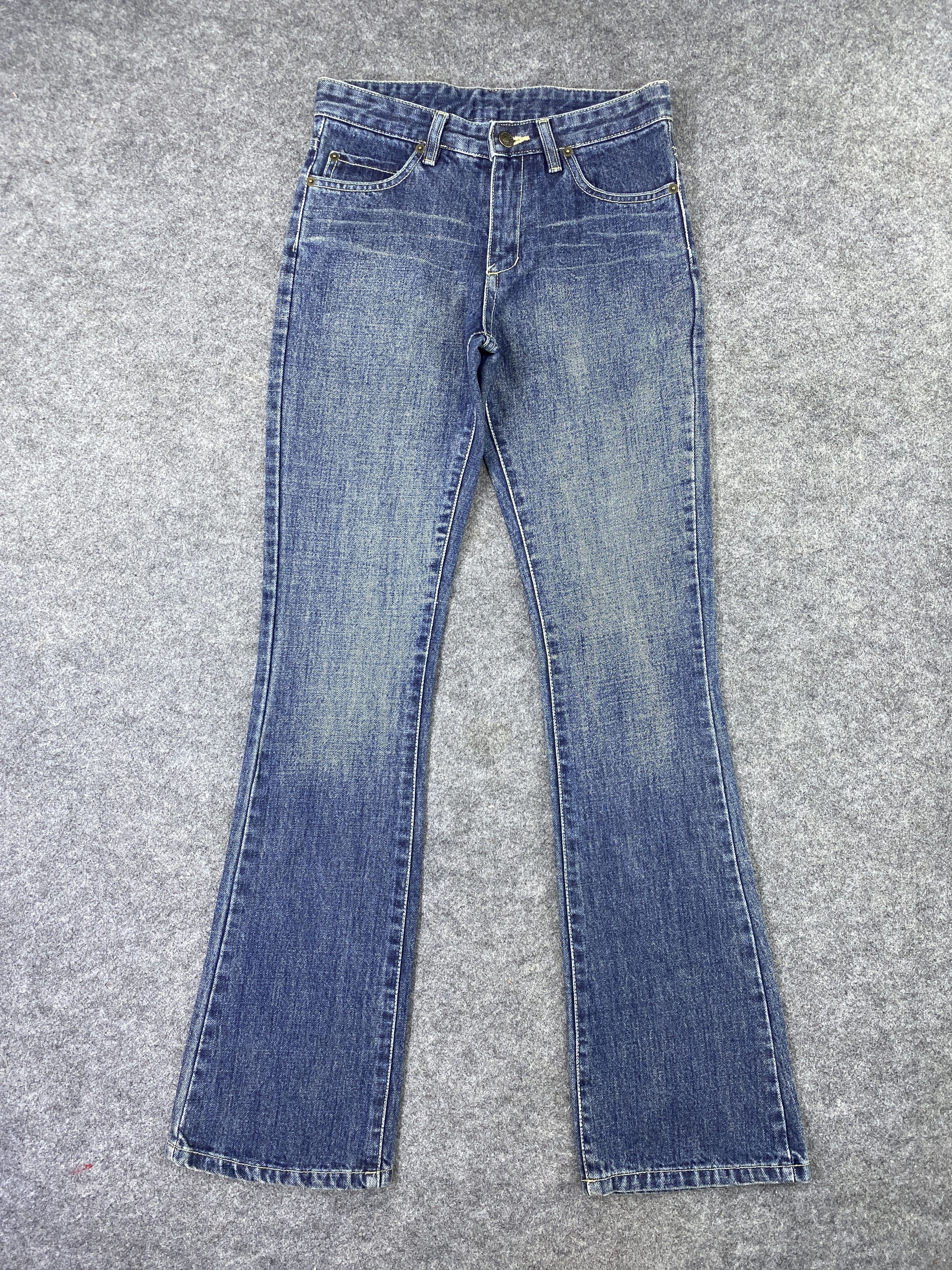 Japanese Brand Japanese Brand Blue Wash Flare Jeans - J984 Size 28" / US 6 / IT 42 - 1 Thumbnail