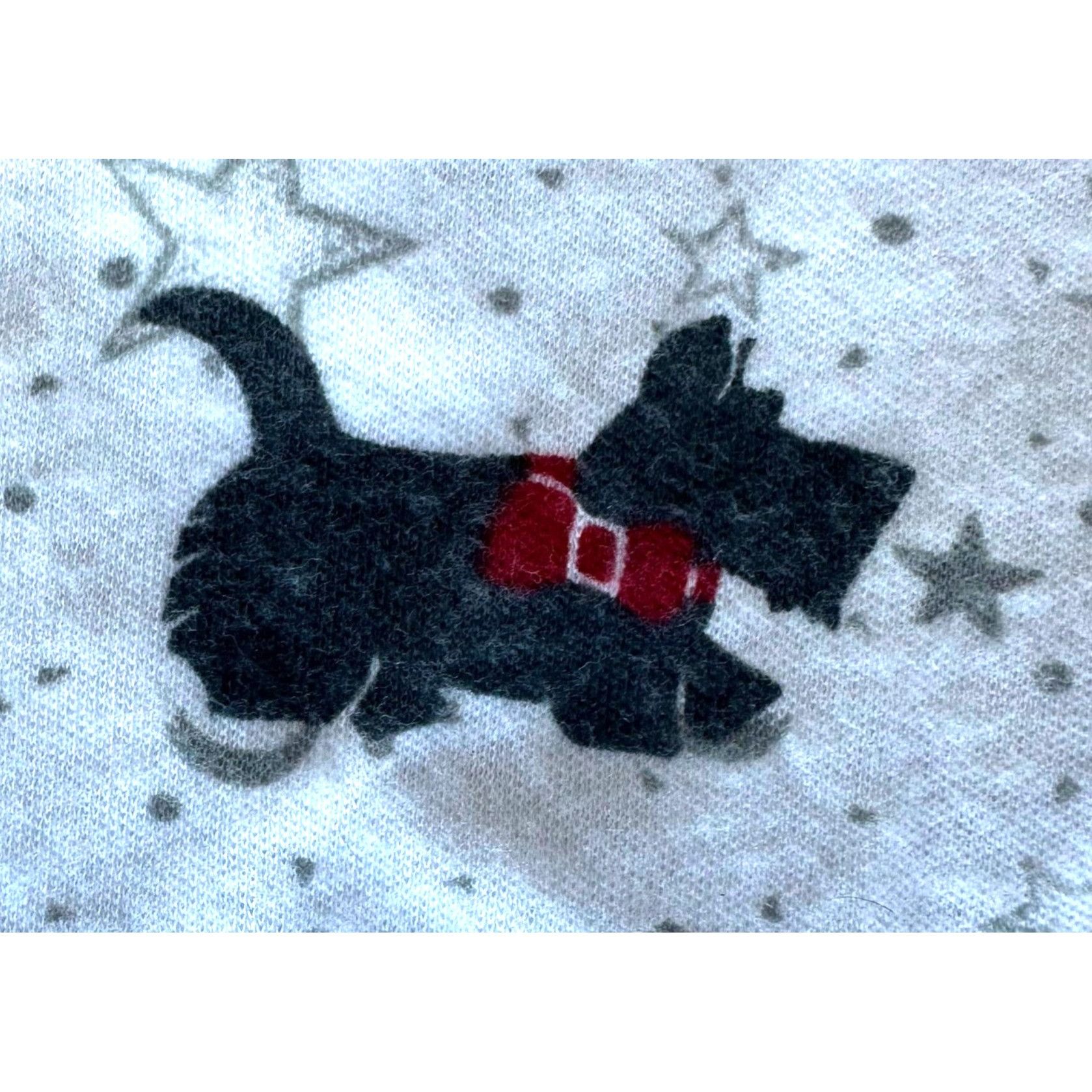 Designer × Vintage Vintage Karen Neuburger 2000 Scottie Dog Fabric White Flanne Size ONE SIZE - 3 Thumbnail