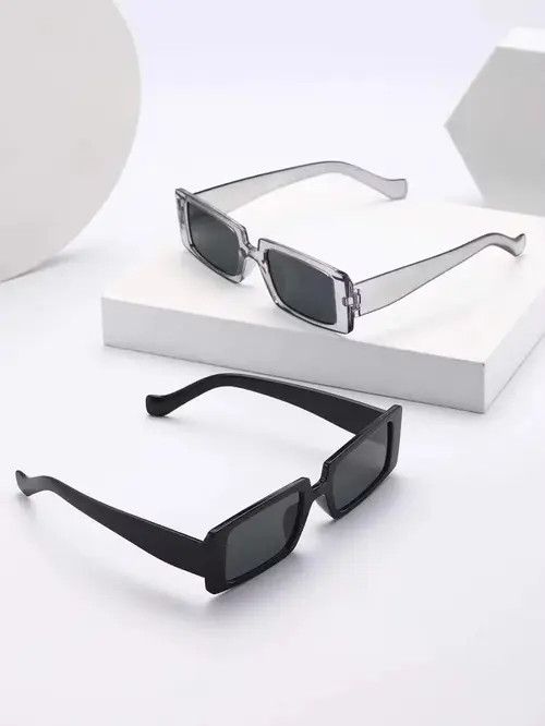 Electric Visual Y2K Retro Punk Kurt Cobain Style Sunglasses 2 Piece Set Size ONE SIZE - 4 Thumbnail