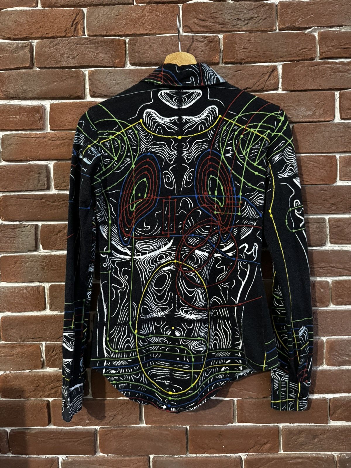 Jean Paul Gaultier Jean Paul Gaultier Circuit Cyborg Print Zip LS TOP JPG Rare Size S / US 4 / IT 40 - 2 Thumbnail