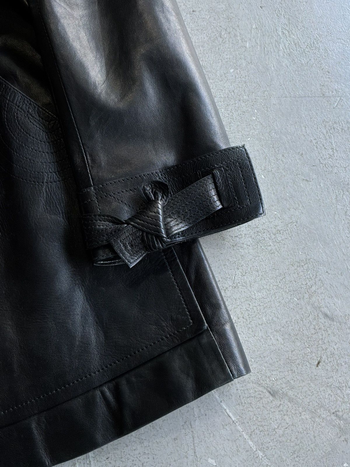 Gucci 90s Gucci - Tom Ford Era - Belted Leather Trench Jacket Size S / US 4 / IT 40 - 7 Thumbnail