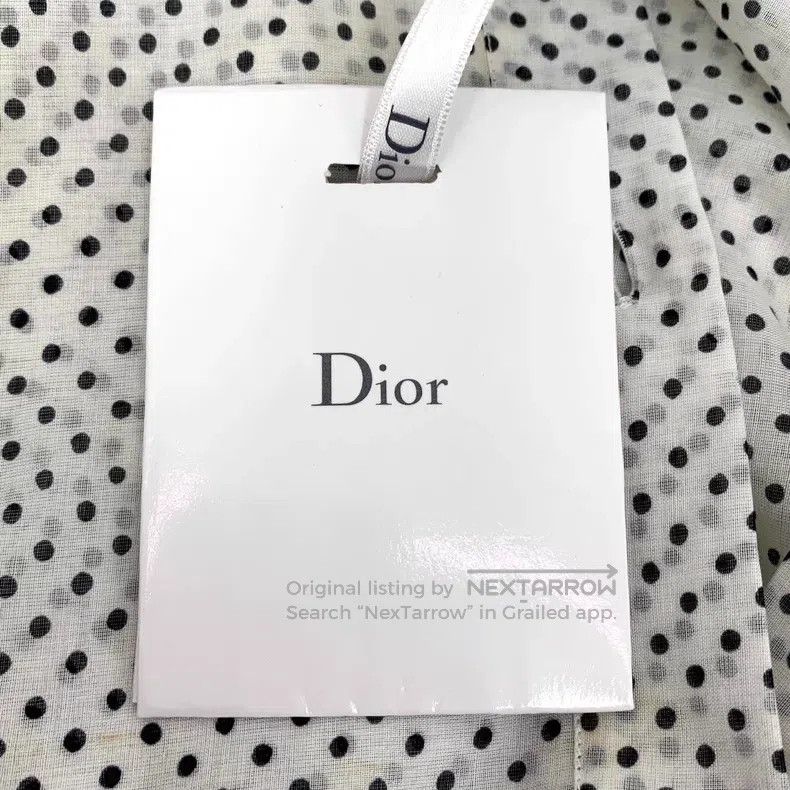 Dior Dior Colour-blocked polka dot love print cotton lapel sing Size XS / US 0-2 / IT 36-38 - 7 Thumbnail