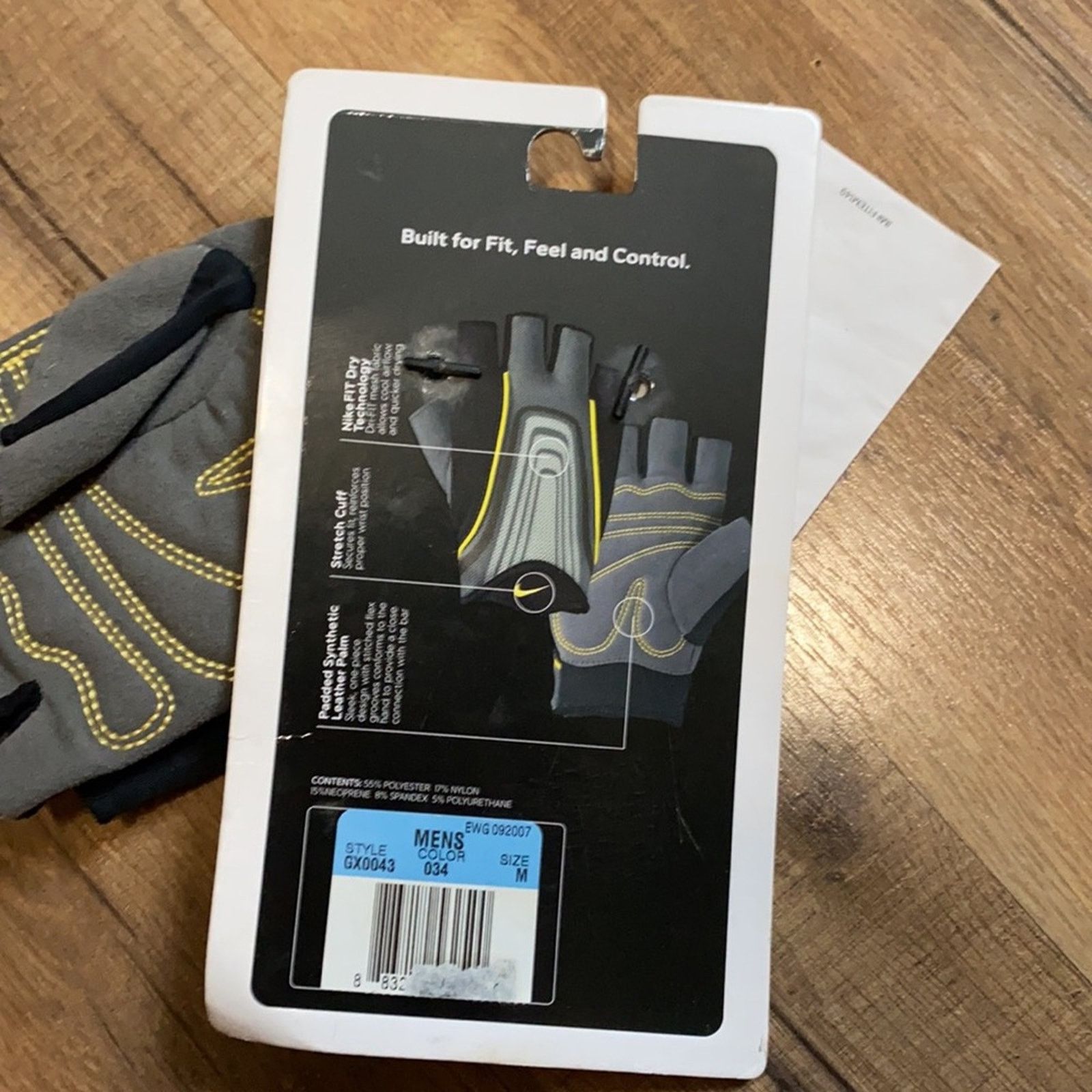 Nike 2006 Nike Fit Dry Multi Purpose Training Gloves Size ONE SIZE - 5 Thumbnail