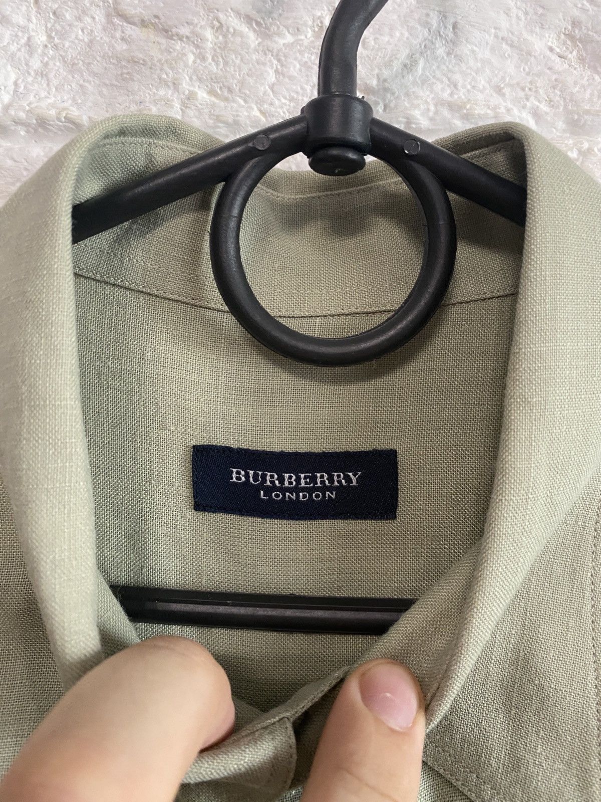 Vintage Vintage Burberry Linen Shirt Size US M / EU 48-50 / 2 - 3 Thumbnail