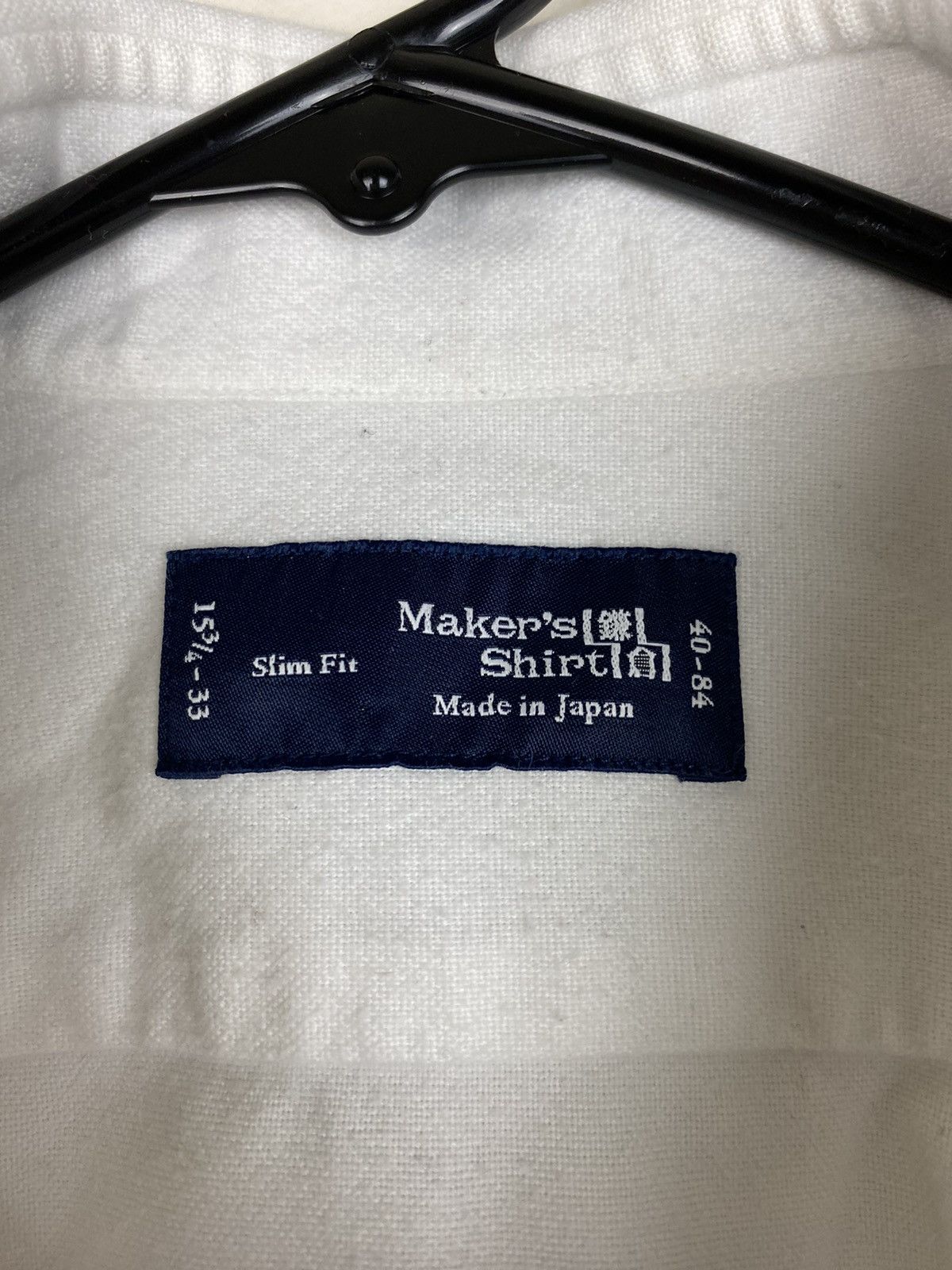 Japanese Brand Makers Shirt Slim Fit Button Up Dress Shirt Made in Japan Size US M / EU 48-50 / 2 - 3 Thumbnail