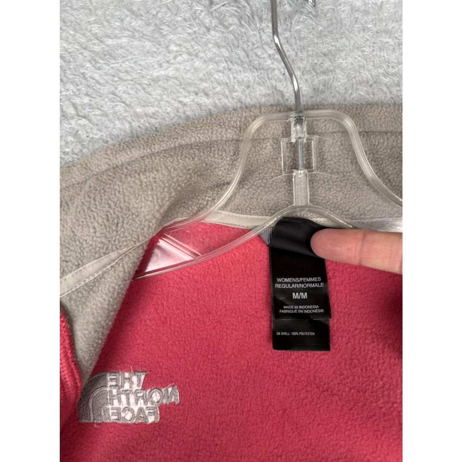 The North Face The North Face Jacket Women Medium Pink Tan Fleece Full Zip Outdoor Hiking Liner Size M / US 6-8 / IT 42-44 - 4 Thumbnail