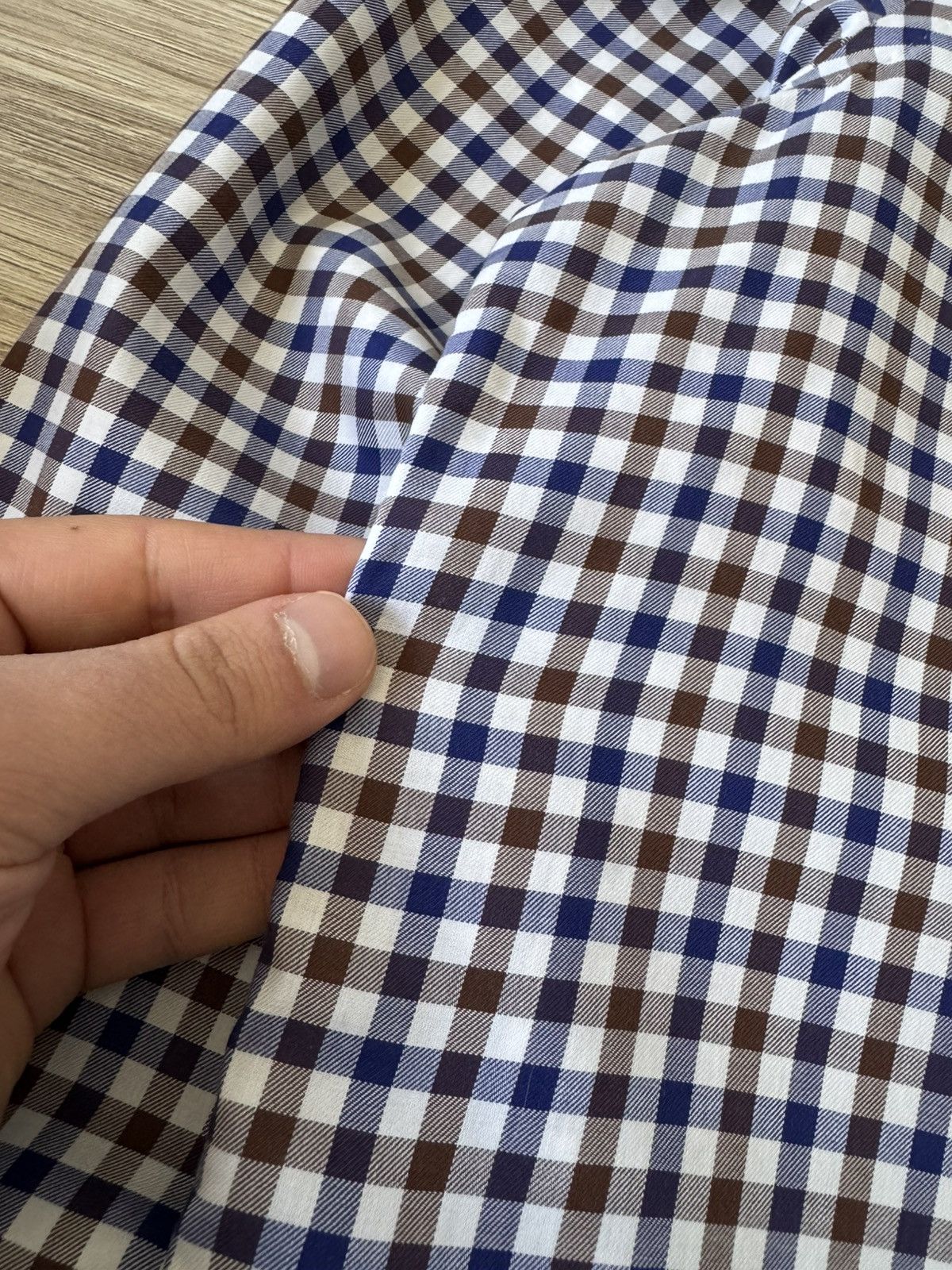 Kiton Kiton Check Print Button Up Shirt Size US L / EU 52-54 / 3 - 3 Thumbnail