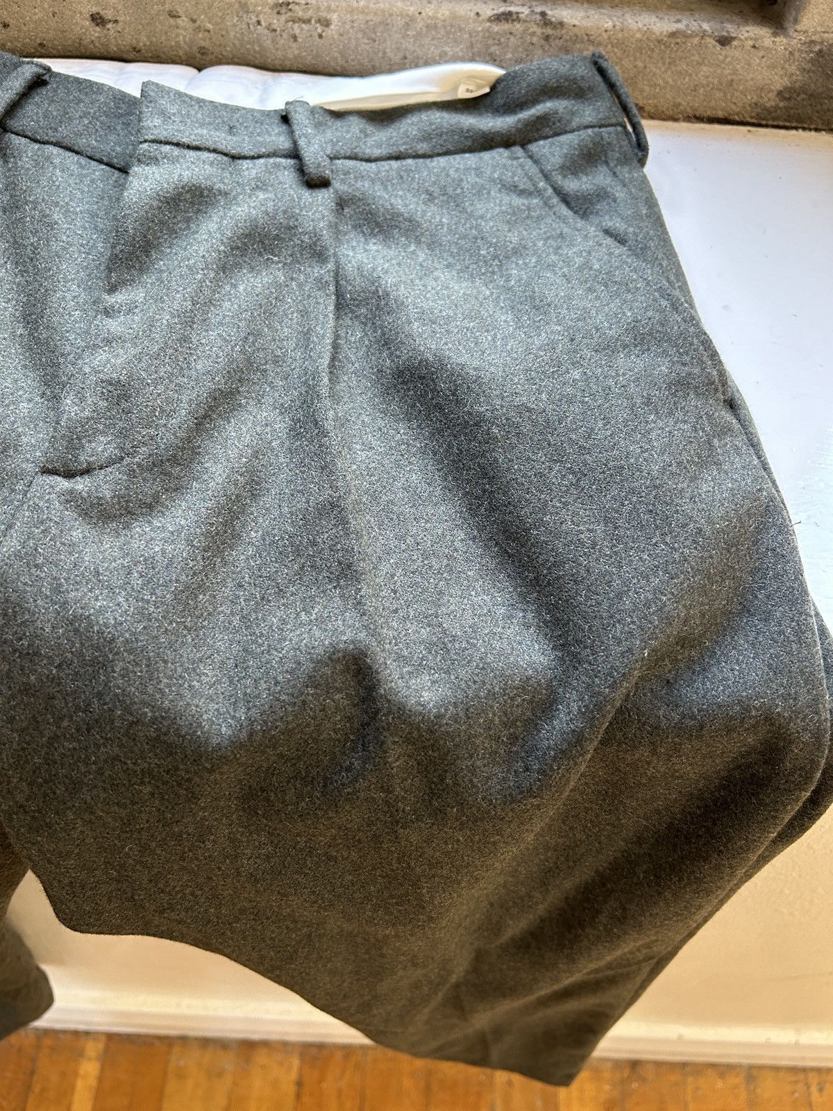 NN07 × Vintage Nn07 Pleated Wool Trousers Size US 32 / EU 48 - 7 Thumbnail