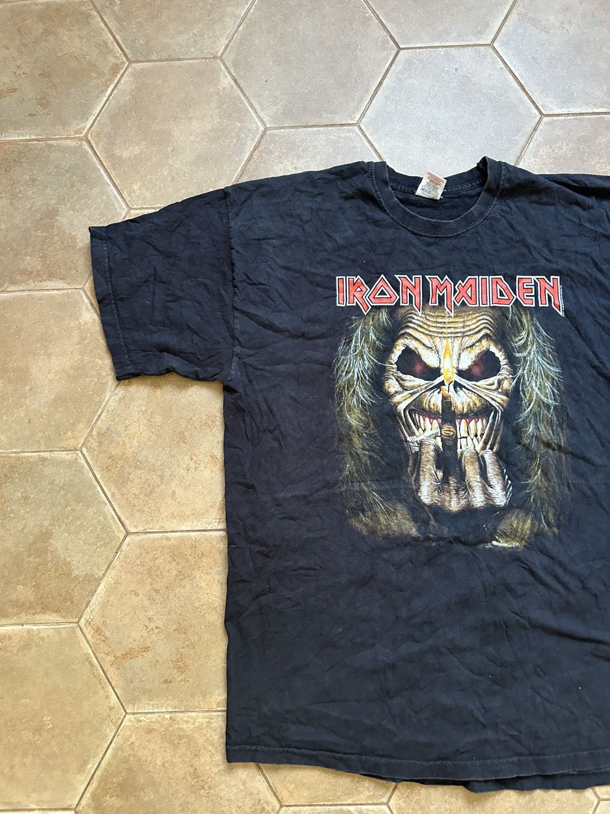 Iron Maiden × Vintage VINTAGE IRON MAIDEN SHIRT Size US XL / EU 56 / 4 - 4 Thumbnail