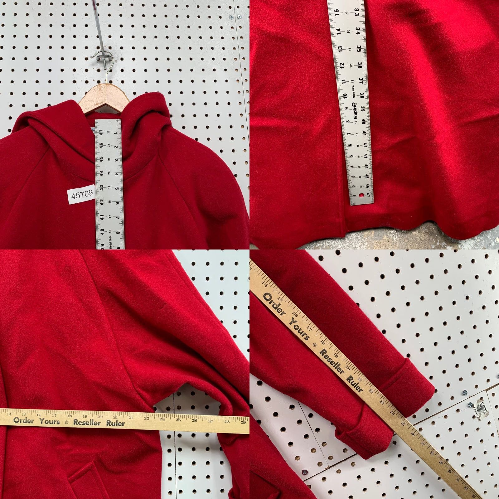 Vintage VINTAGE Forecaster of Boston Wool Overcoat Womens Size 14 Red Hooded USA Wool 100% Solid Long Coat 90s Mens/Womens Size XL / US 12-14 / IT 48-50 - 8 Thumbnail