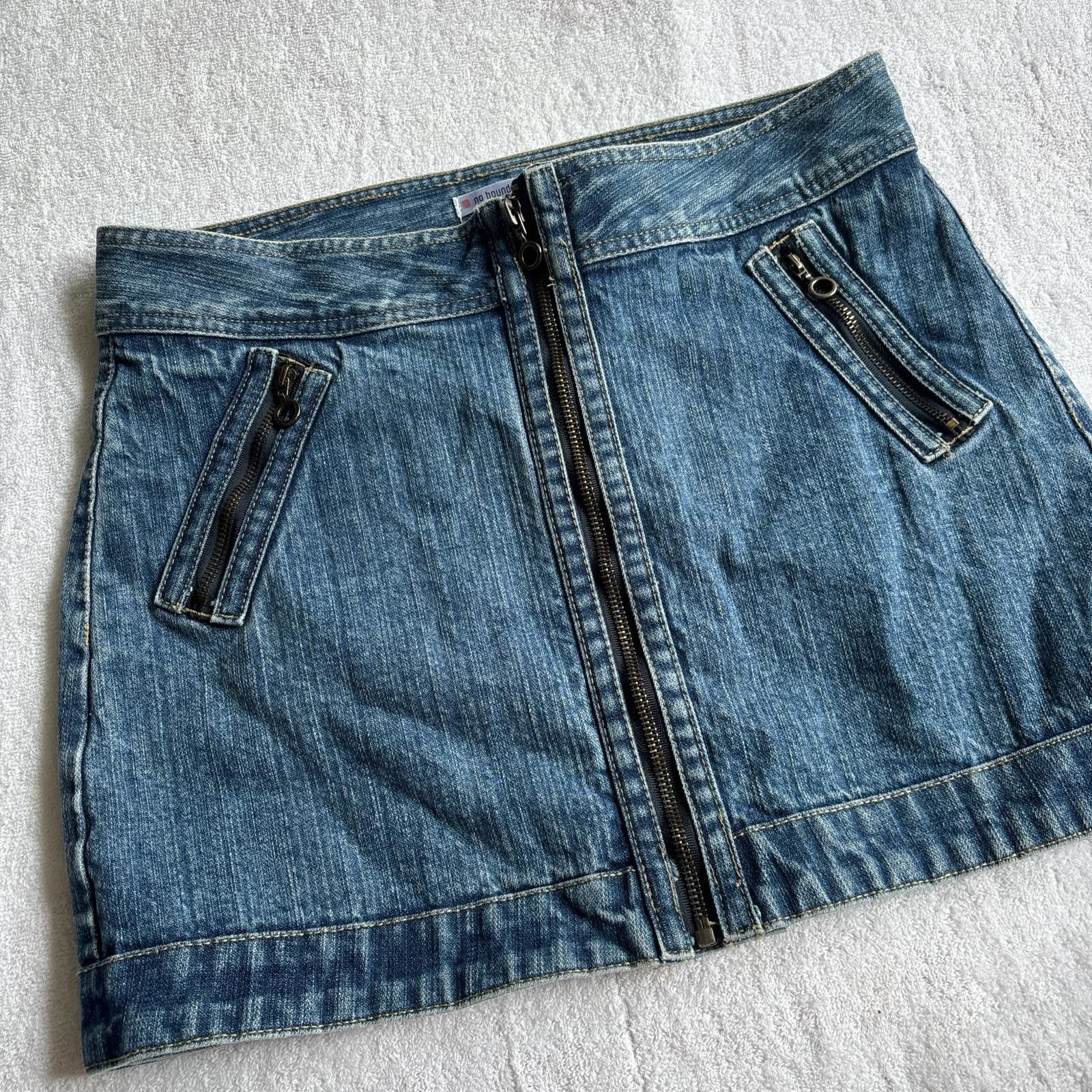 Other y2k vintage denim zip up skirt Size 32" / US 10 / IT 46 - 1 Thumbnail