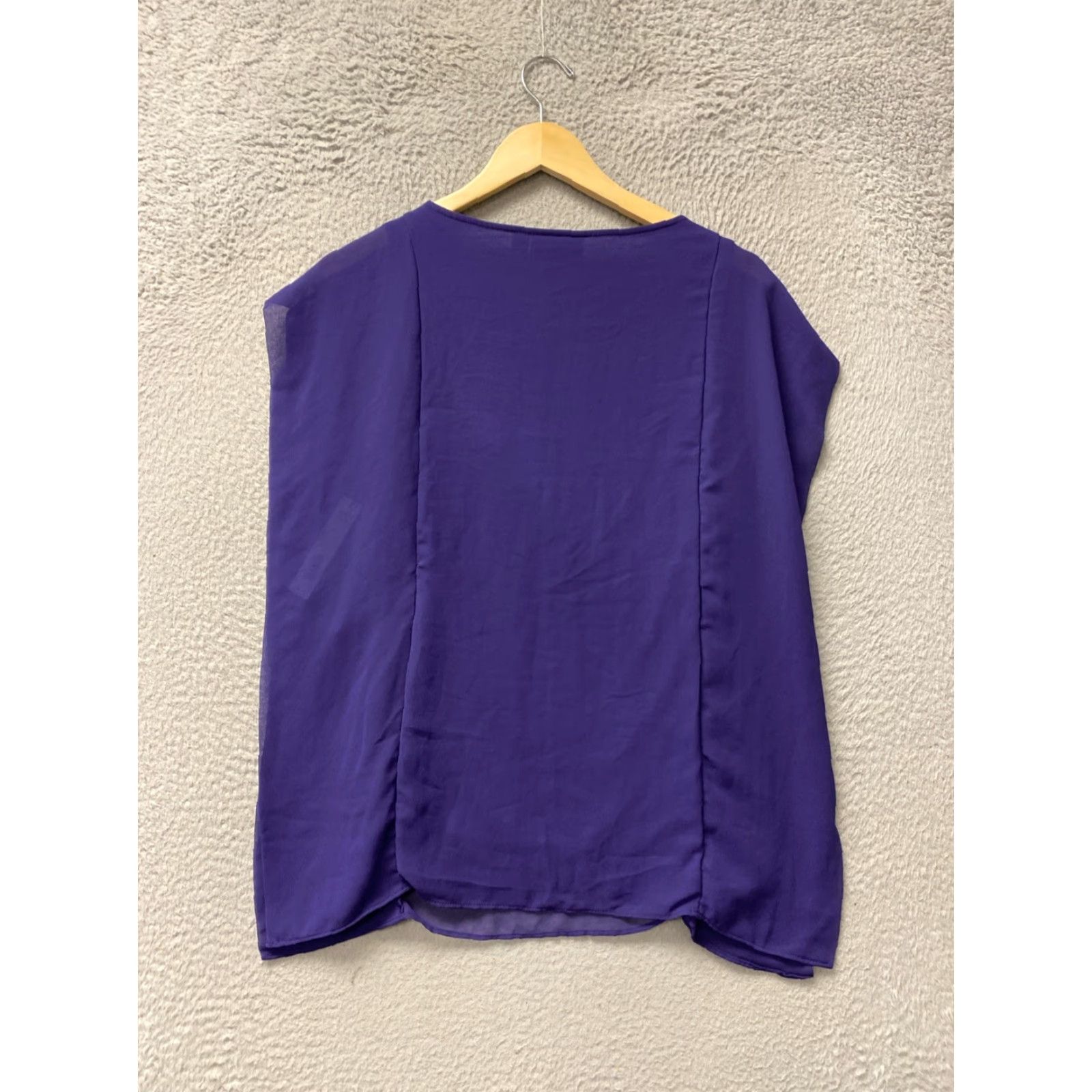Vintage Simply Vera Vera Wang NWT Polyester Blouse Top Sleeveless Purple Holiday Party M 151-1 Size M / US 6-8 / IT 42-44 - 5 Thumbnail