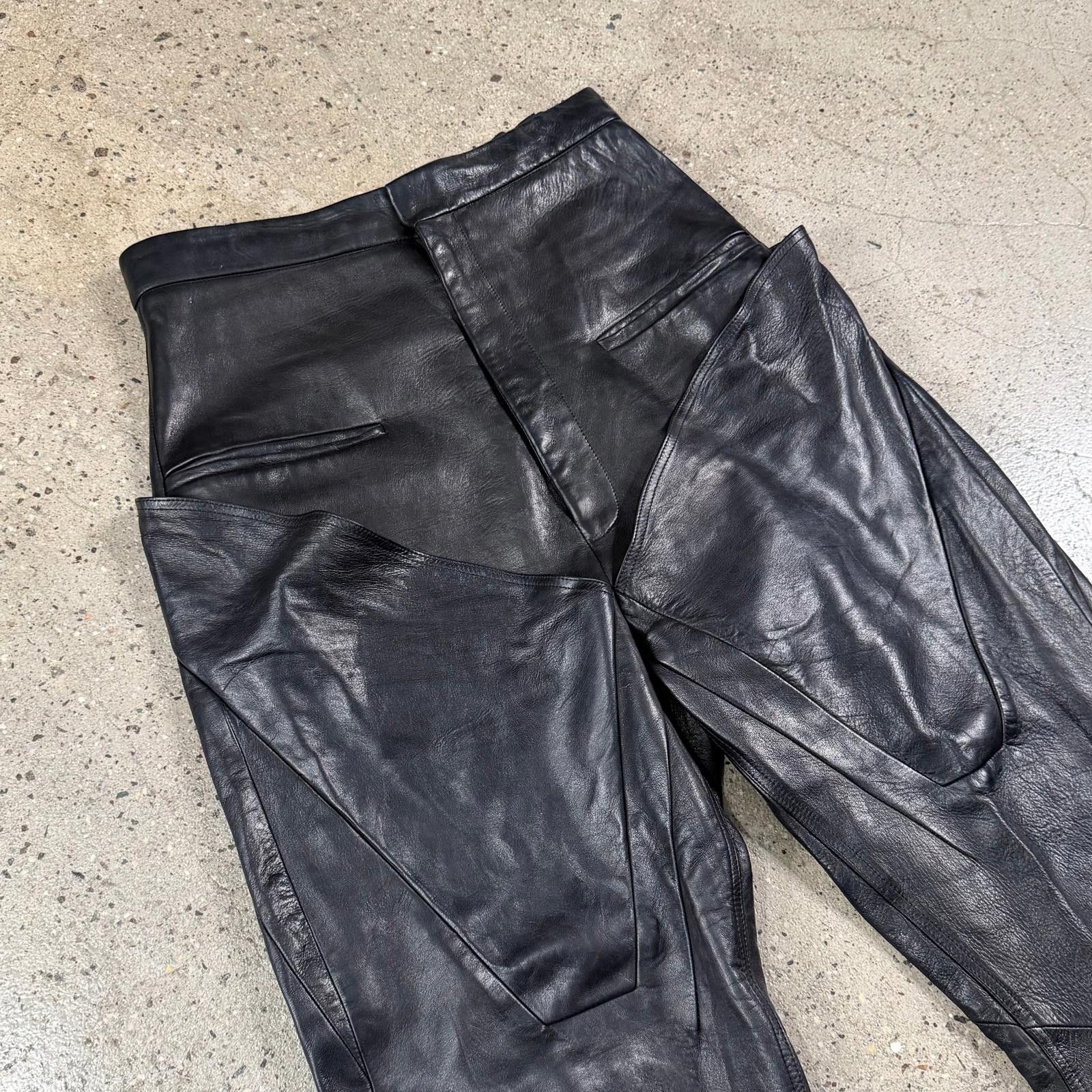 Rick Owens Rick Owens Slivered Leather Pants Size US 32 / EU 48 - 4 Thumbnail