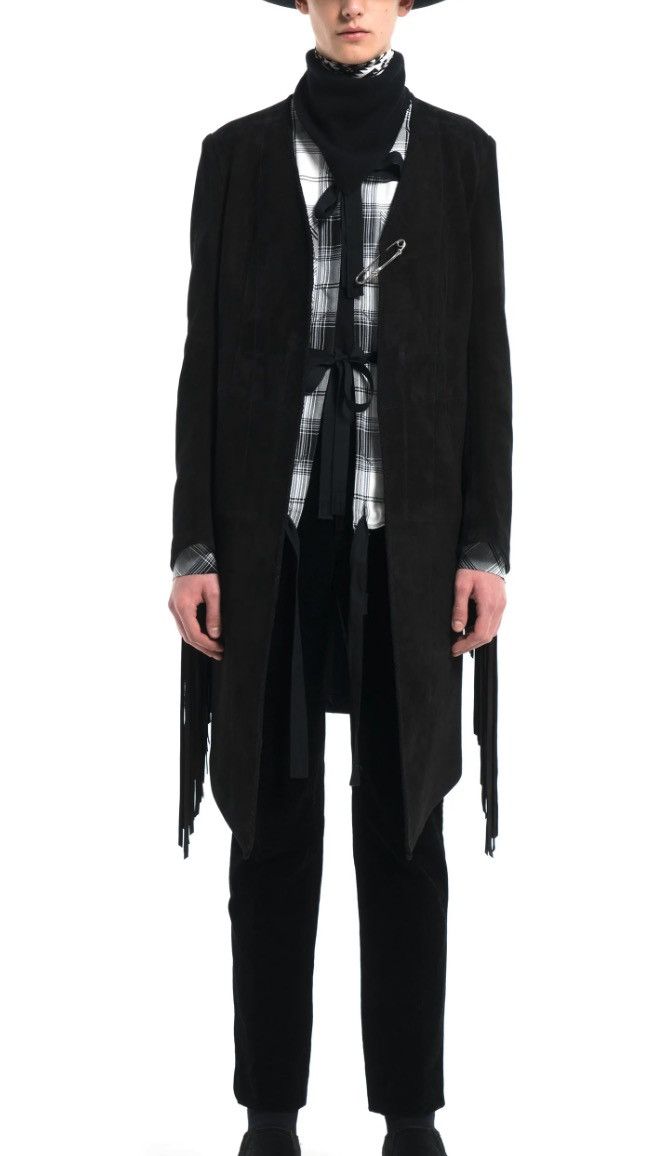 Takahiromiyashita The Soloist. Lamb Suede tassel coat Size US M / EU 48-50 / 2 - 4 Thumbnail